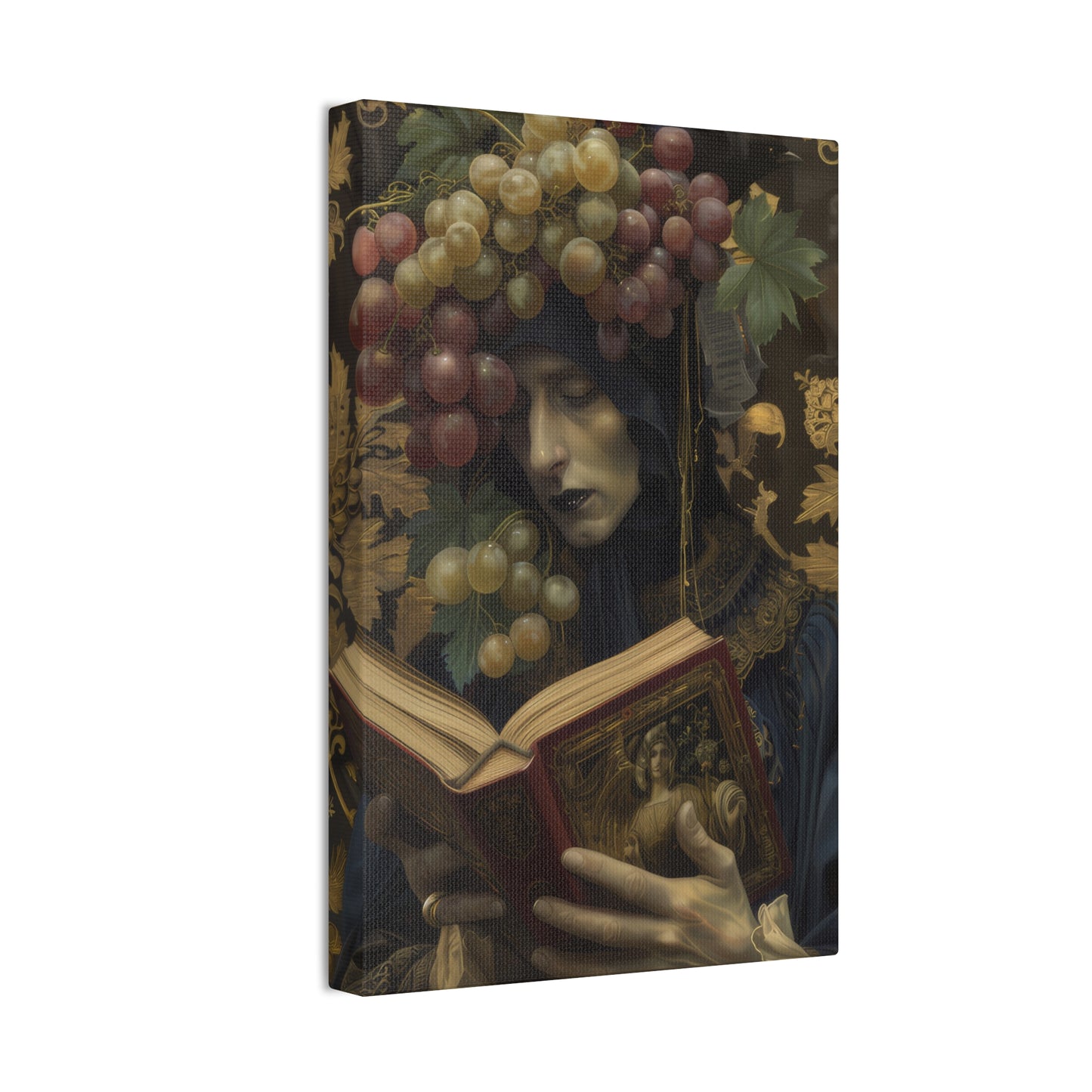 Solemn Book - Canvas Stretched, 0.75"