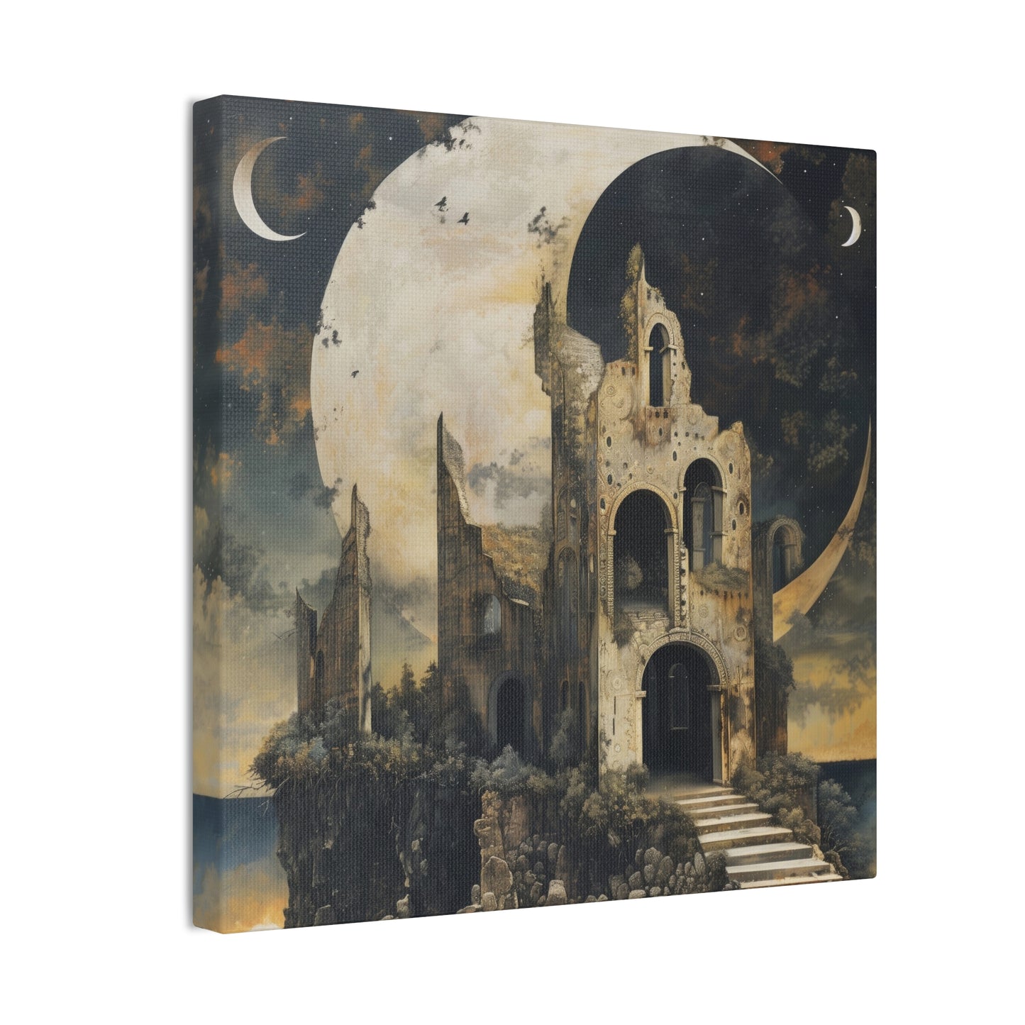 Night's Castle - Canvas Stretched, 0.75"