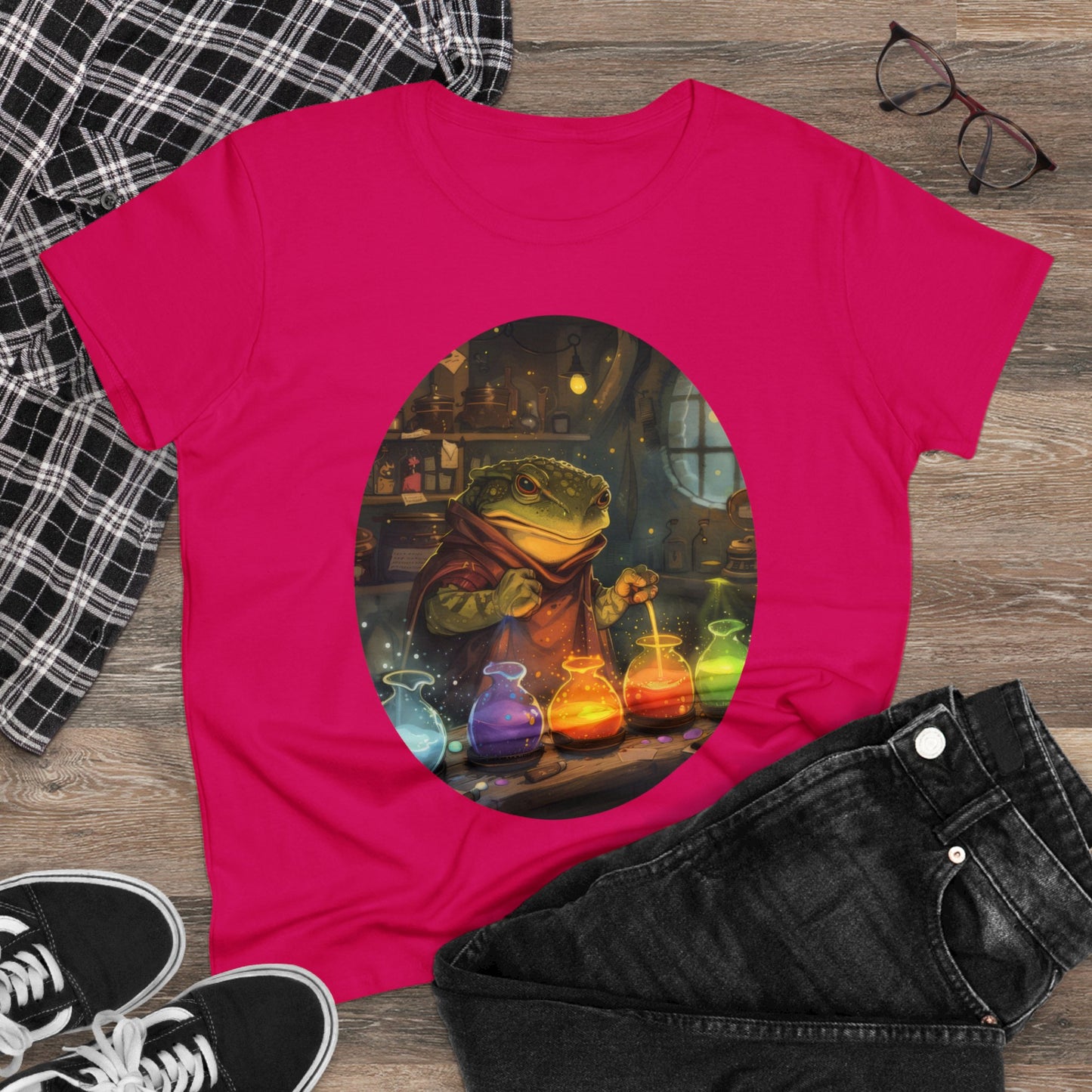 The Alchemist Toad - Fantasy - Women's Midweight Cotton Tee