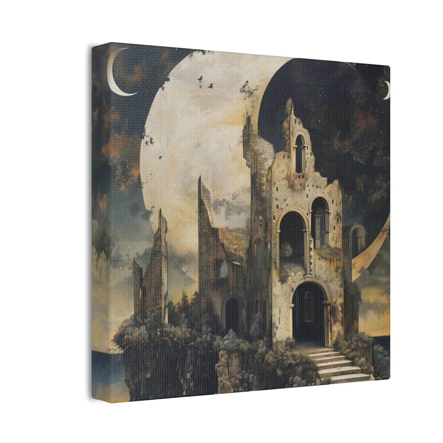 Night's Castle - Canvas Stretched, 0.75"