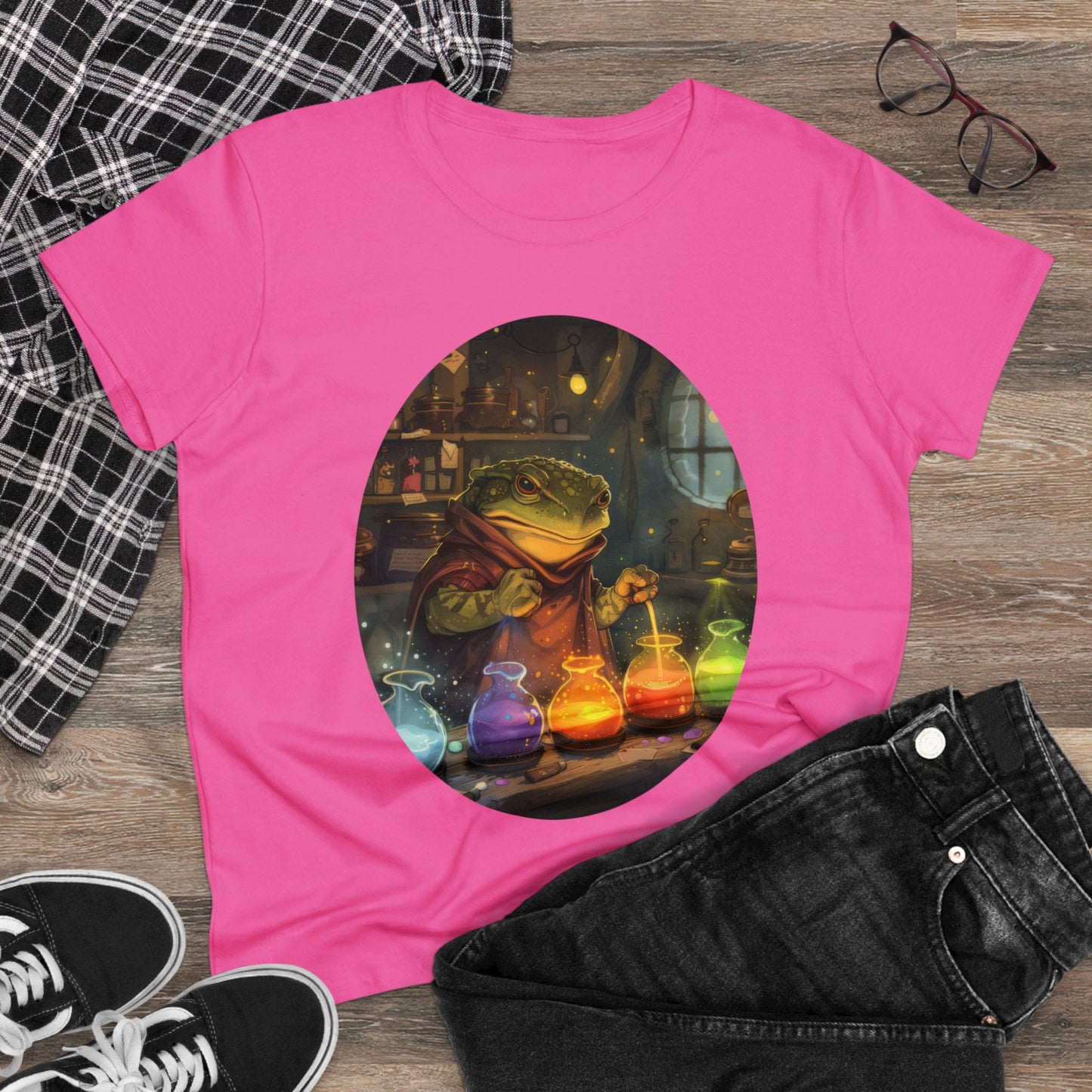 The Alchemist Toad - Fantasy - Women's Midweight Cotton Tee
