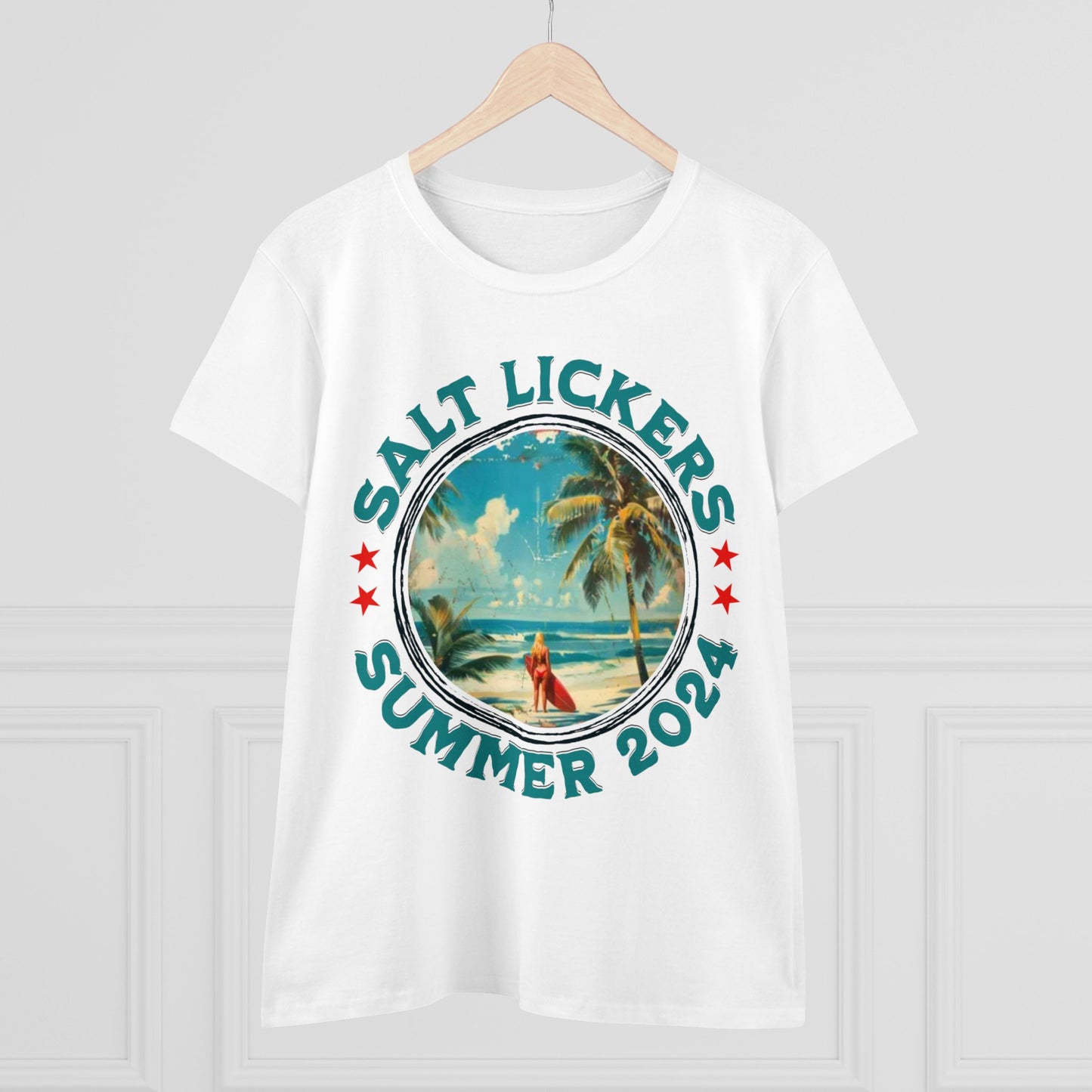 Surfing - Women's Midweight Cotton Tee