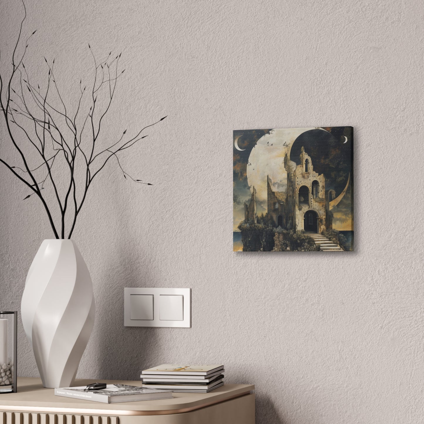 Night's Castle - Canvas Stretched, 0.75"