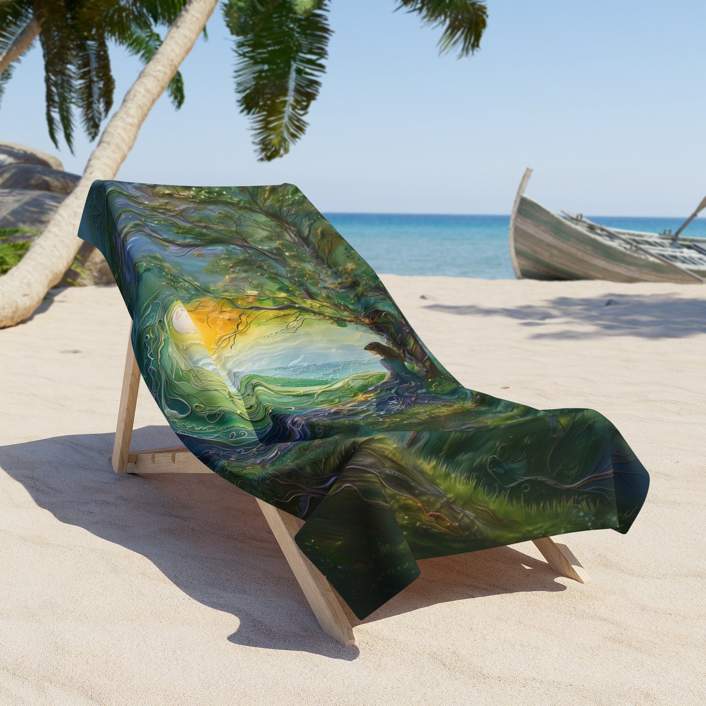 Earth Tree - Beach Towel
