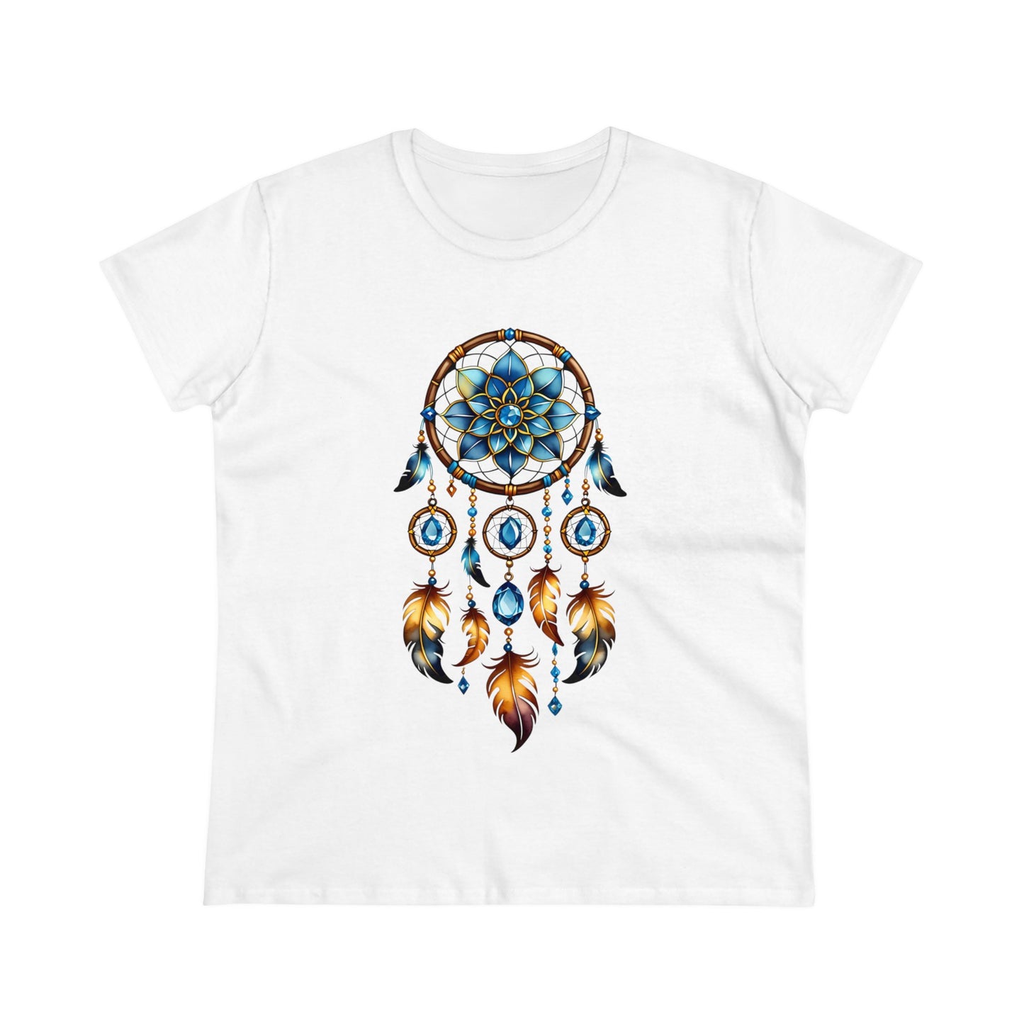 Topaz Dream Catcher - Scorpio - Astrology - Women's Midweight Cotton Tee