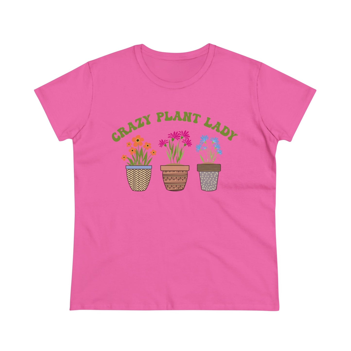 Crazy Plant Lady - Gardening - Women's Midweight Cotton Tee