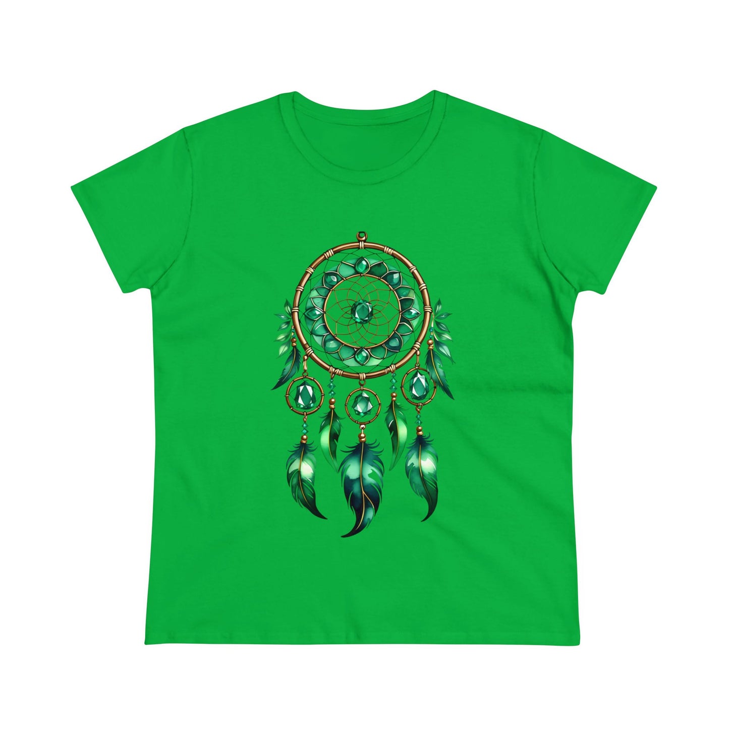 Emerald Dream Catcher - Taurus - Astrology - Women's Midweight Cotton Tee