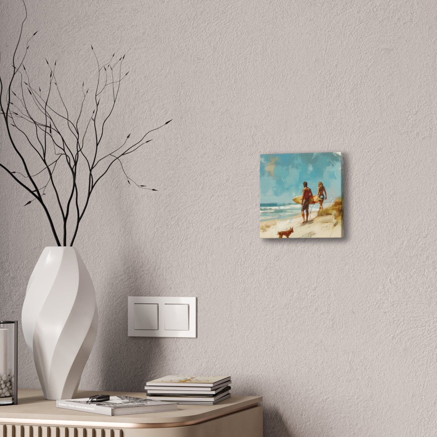 Beach and Surf - Canvas Stretched, 0.75"