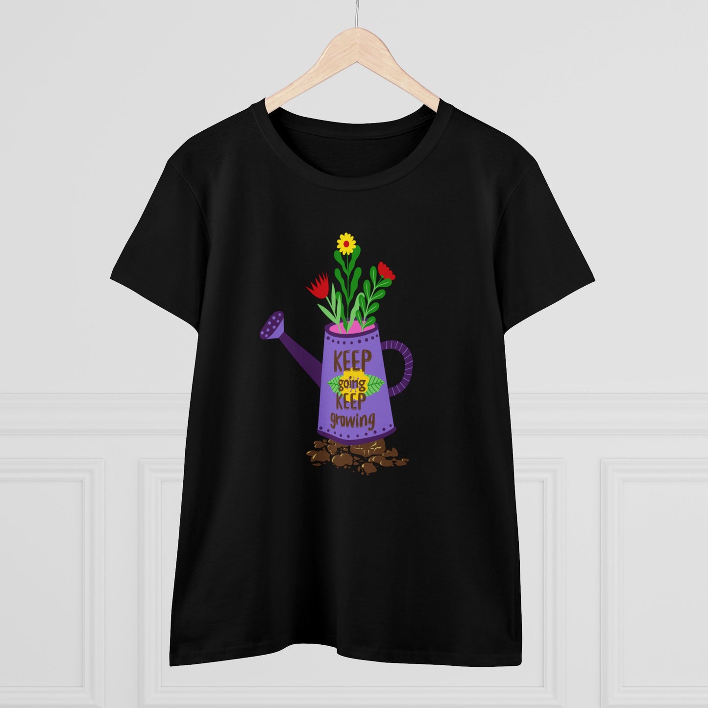 Keep Going Keep Growing - Gardening - Women's Midweight Cotton Tee