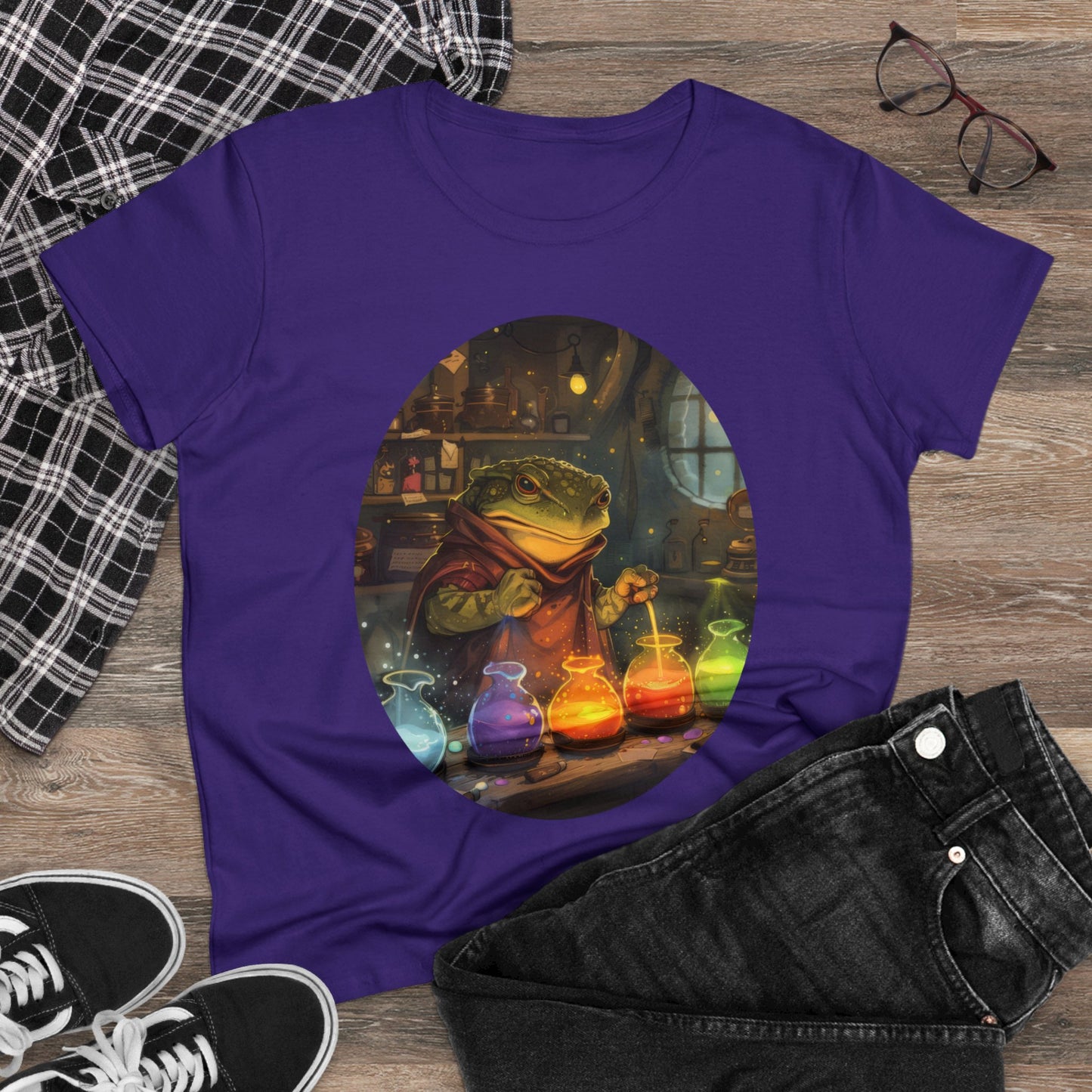The Alchemist Toad - Fantasy - Women's Midweight Cotton Tee