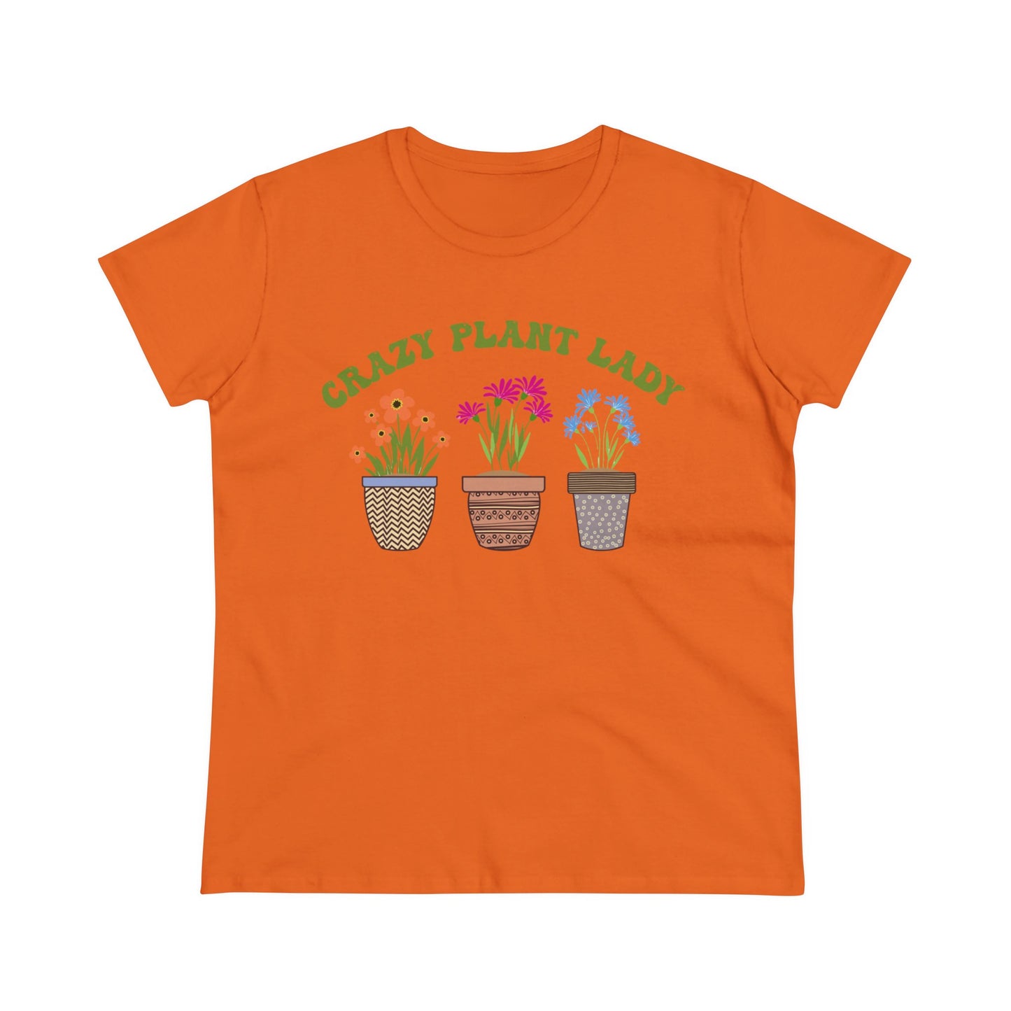 Crazy Plant Lady - Gardening - Women's Midweight Cotton Tee