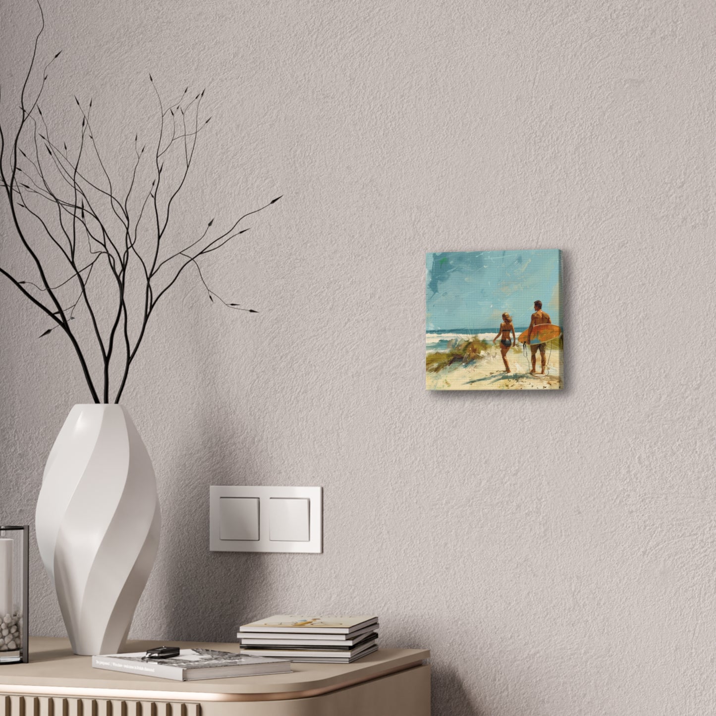 Beach and Surf - Canvas Stretched, 0.75"