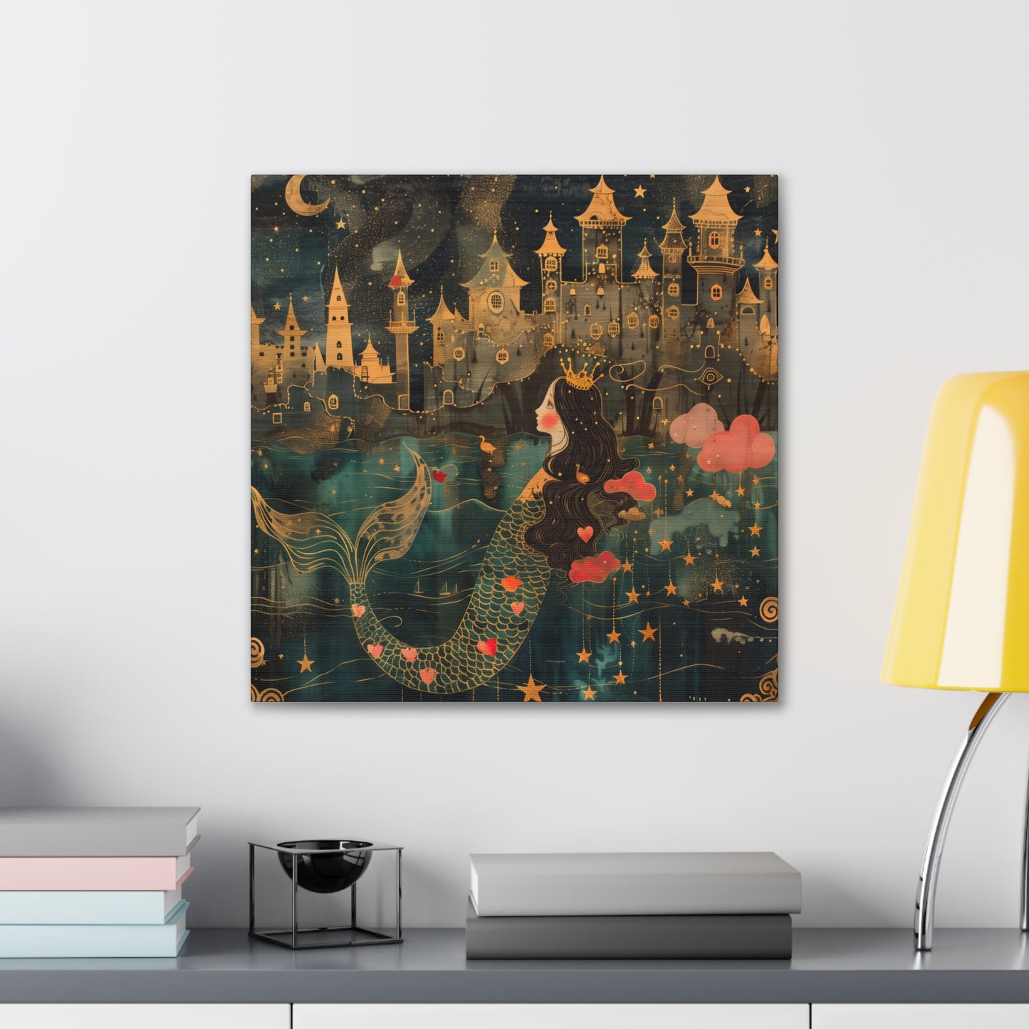 Mermaid - Canvas Stretched, 0.75"