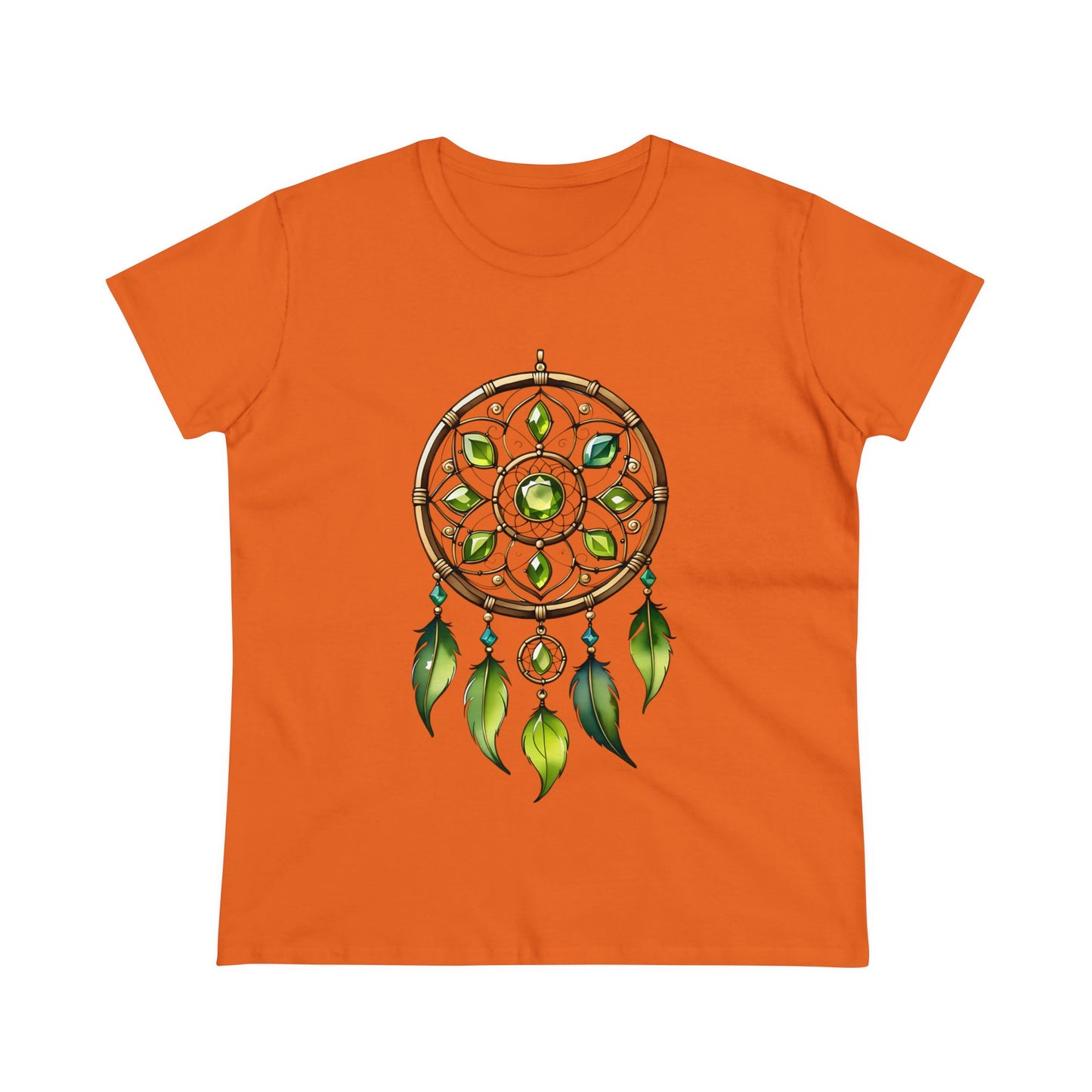 Peridot Dream Catcher - Leo - Astrology - Women's Midweight Cotton Tee