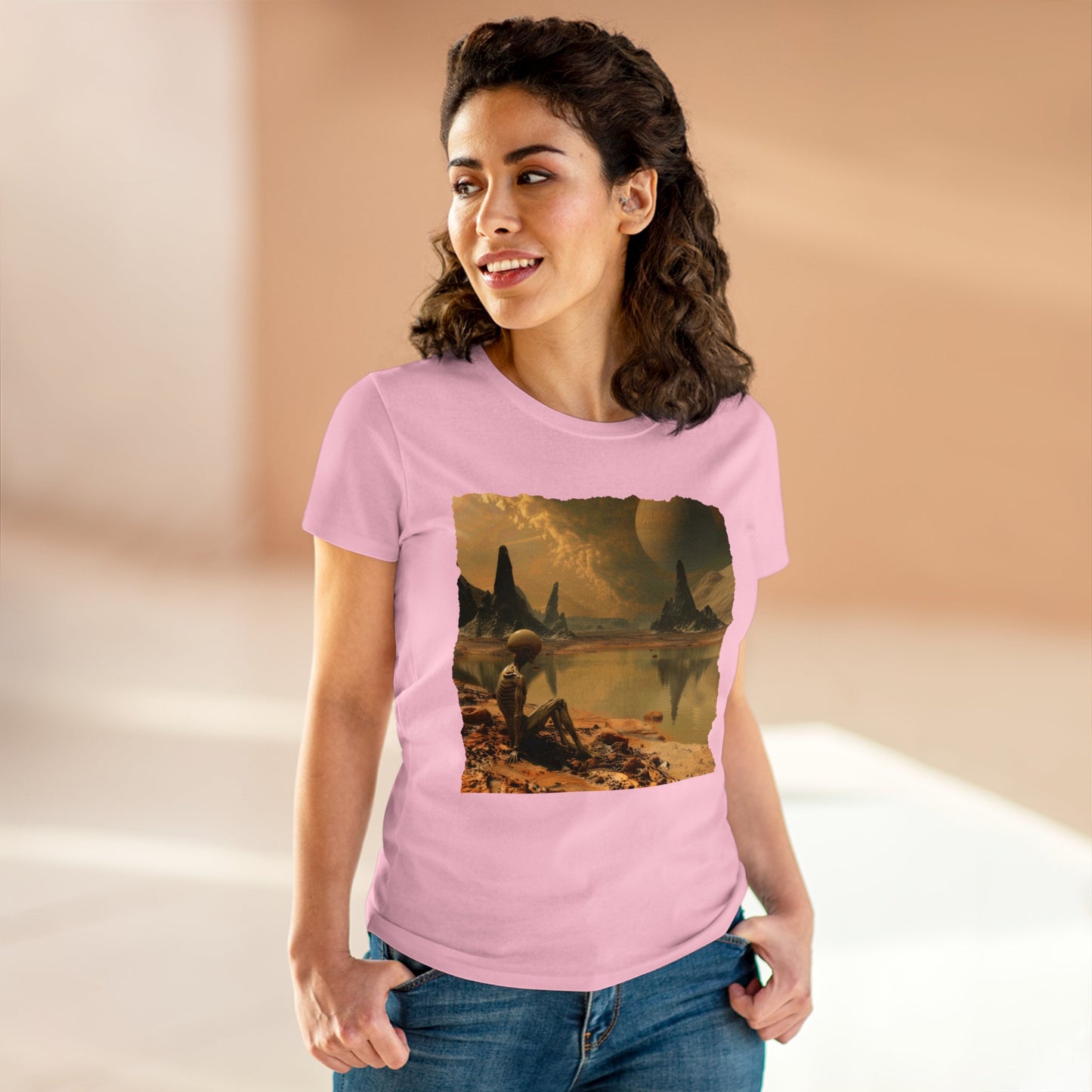 The Spaceman - Fantasy - Women's Midweight Cotton Tee