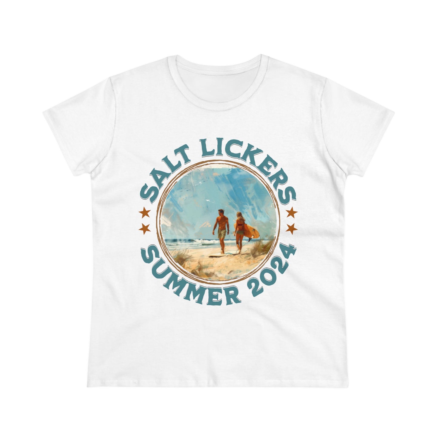 Surfing - Women's Midweight Cotton Tee