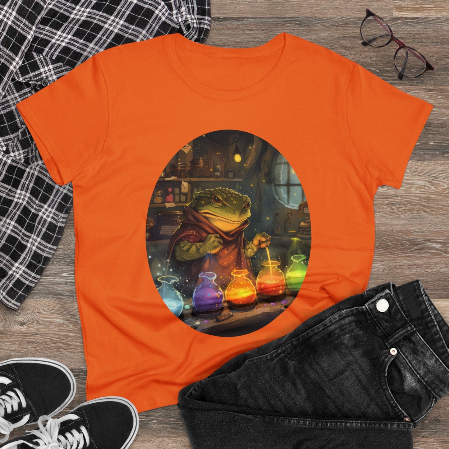 The Alchemist Toad - Fantasy - Women's Midweight Cotton Tee