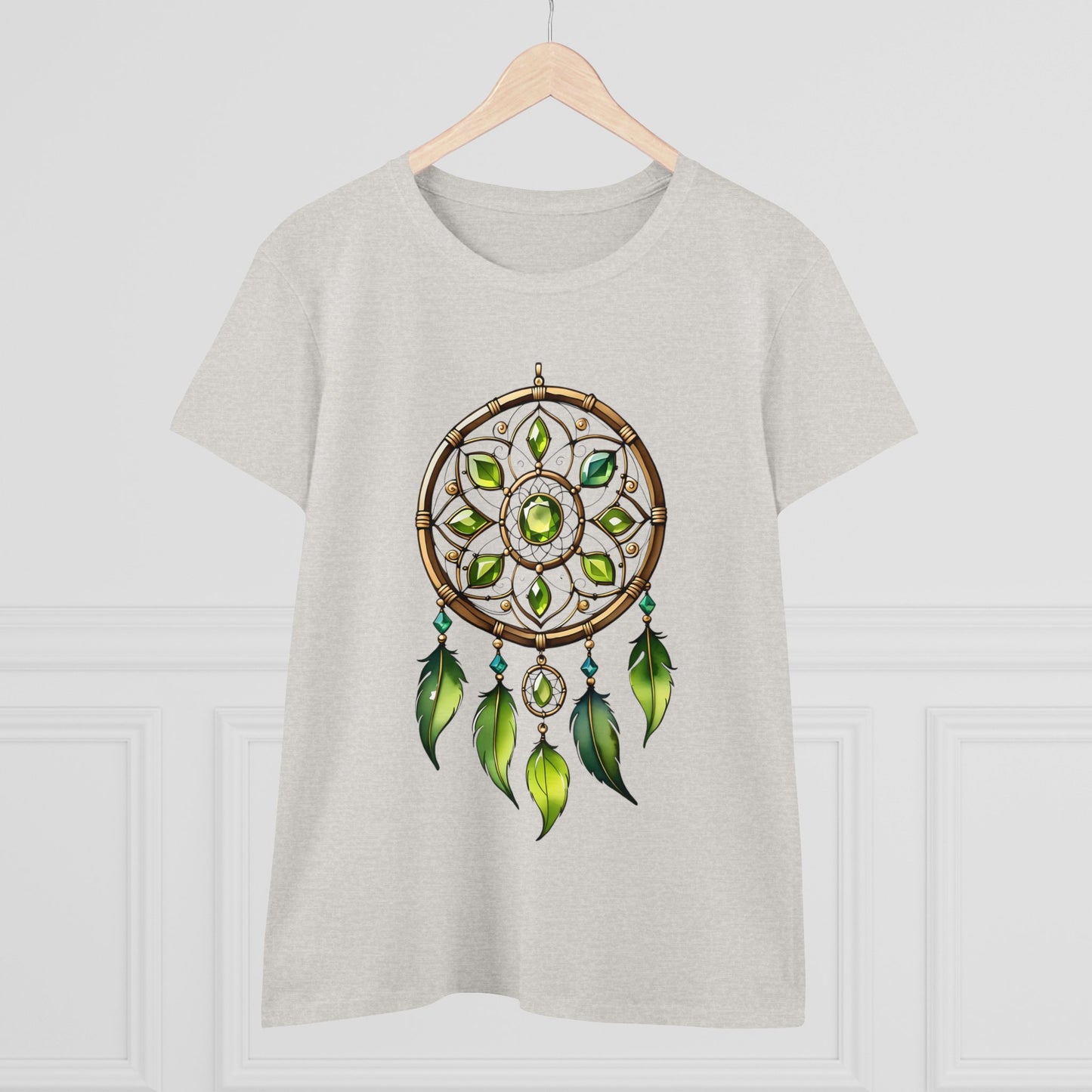 Peridot Dream Catcher - Leo - Astrology - Women's Midweight Cotton Tee