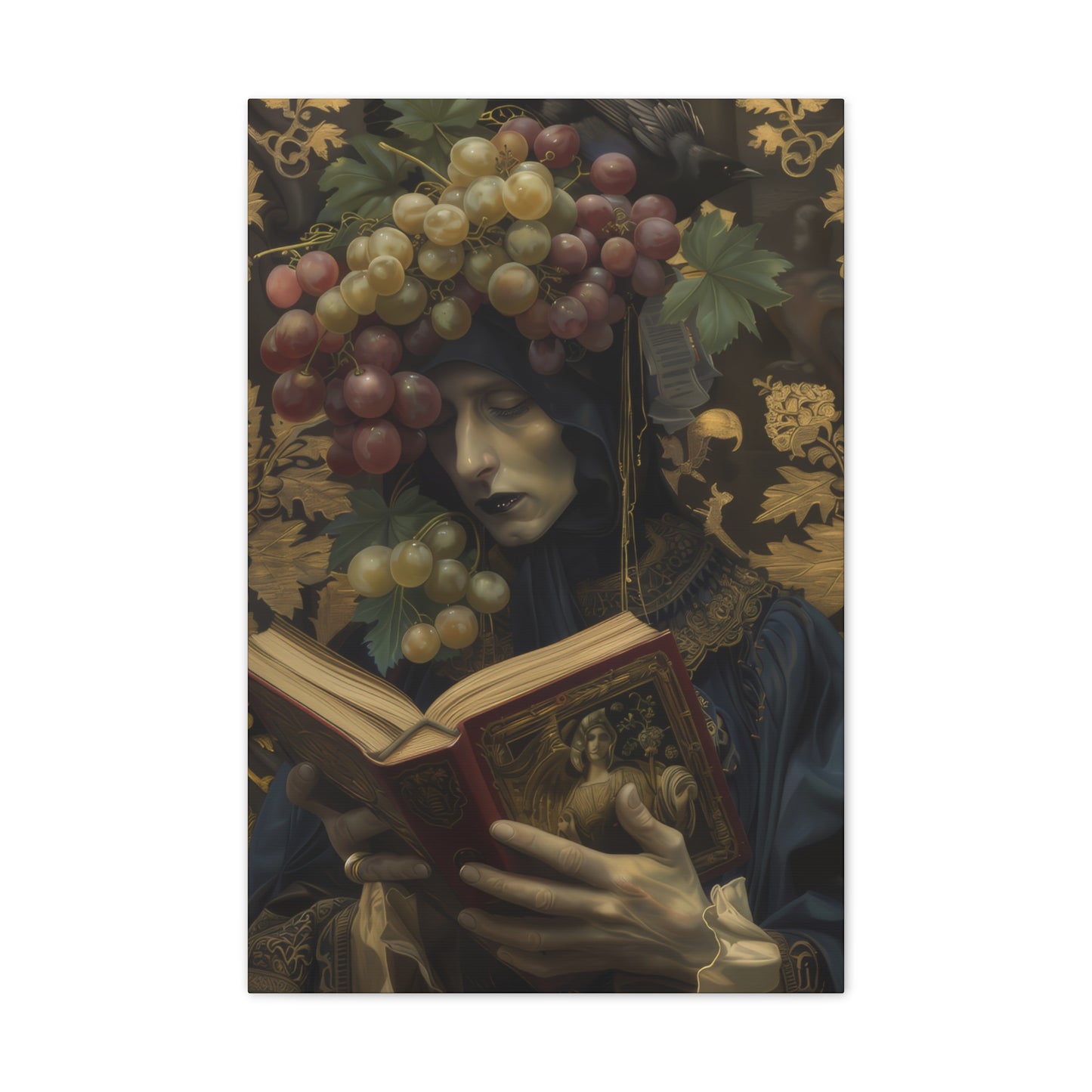 Solemn Book - Canvas Stretched, 0.75"