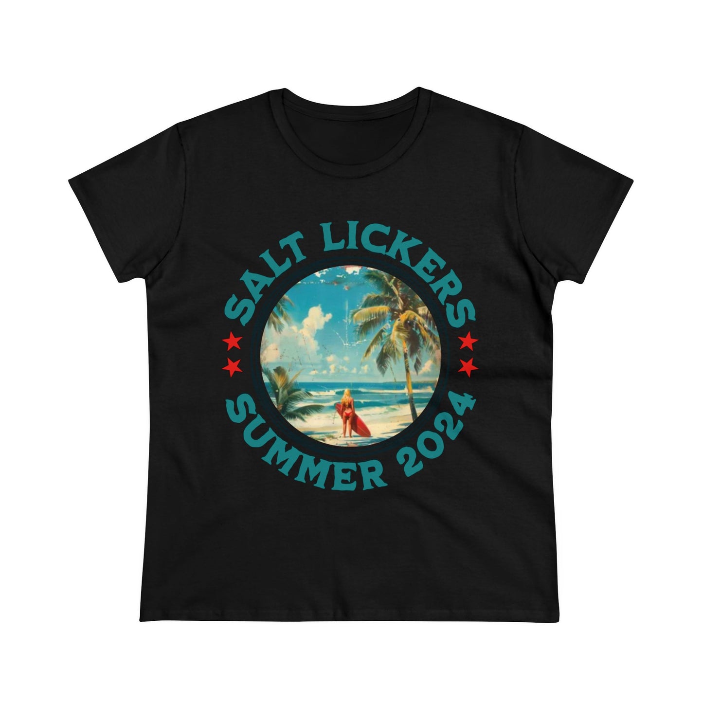 Surfing - Women's Midweight Cotton Tee