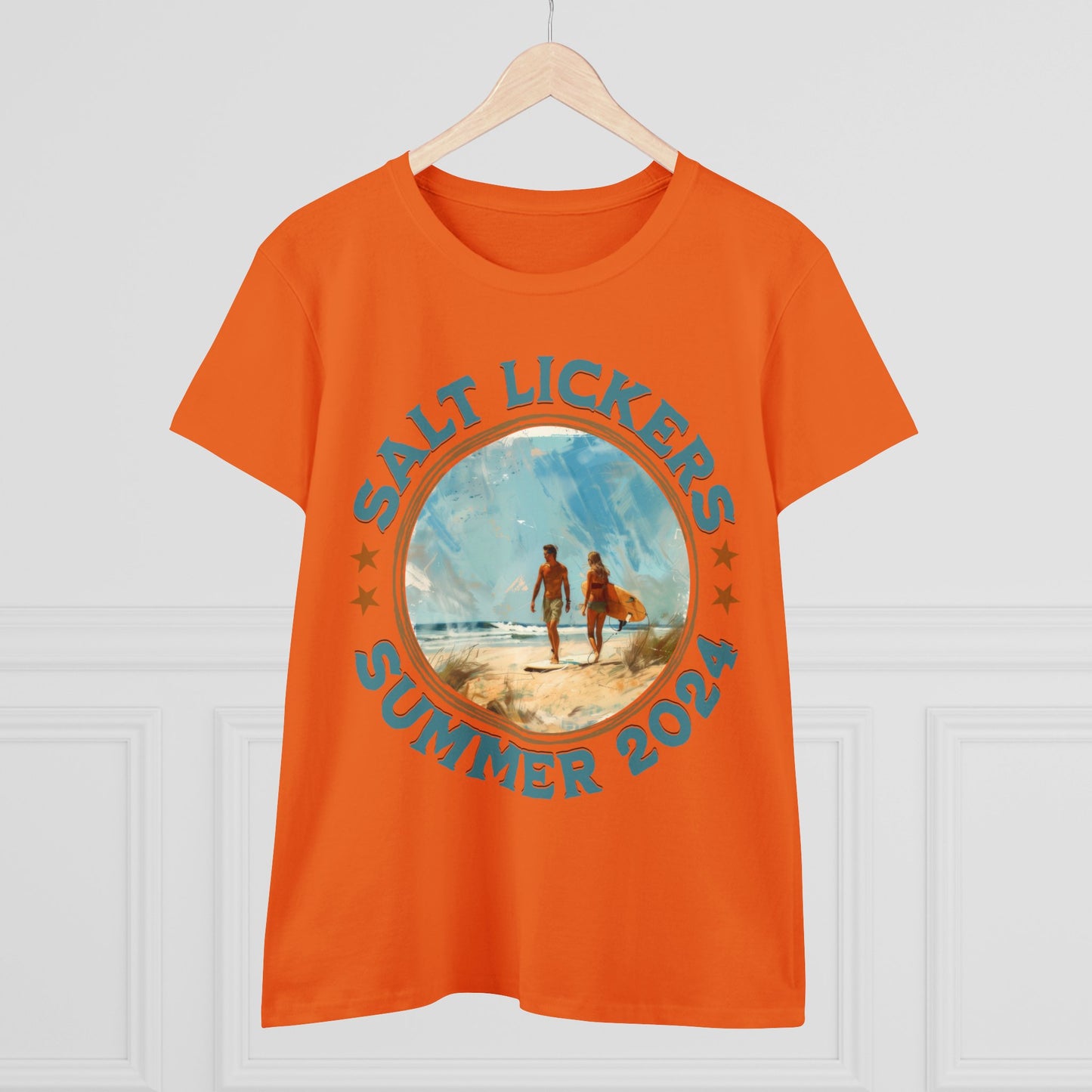 Surfing - Women's Midweight Cotton Tee
