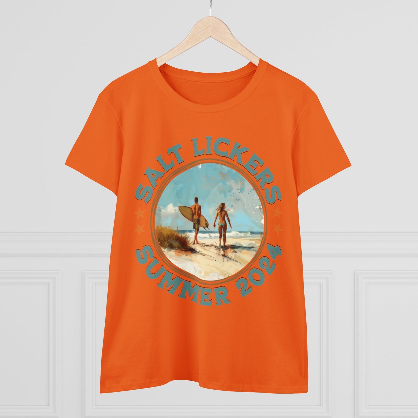 Surfing - Women's Midweight Cotton Tee