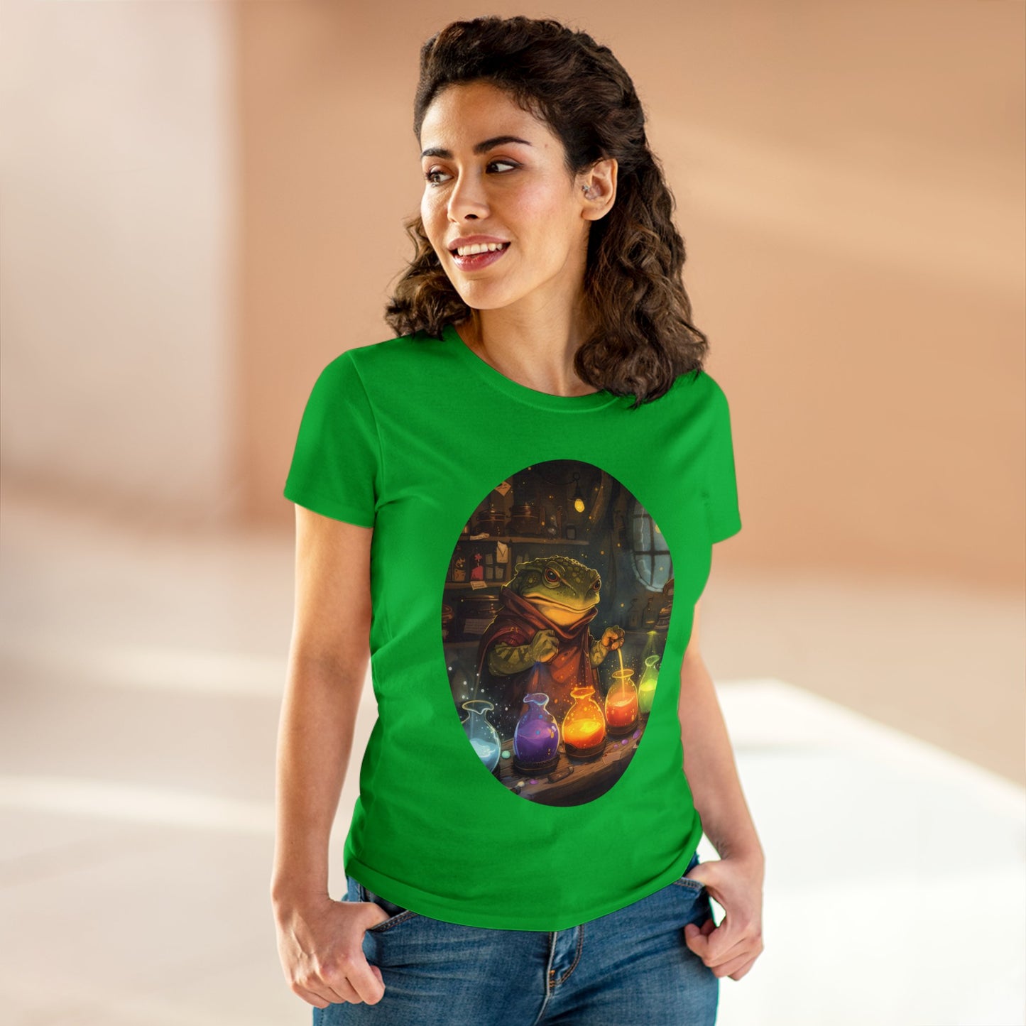 The Alchemist Toad - Fantasy - Women's Midweight Cotton Tee