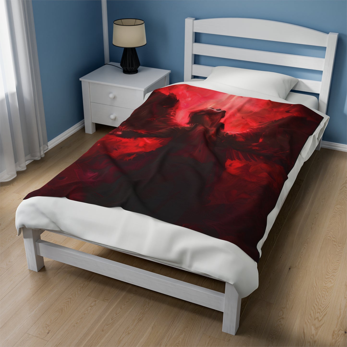 Angel or Devil - Velveteen Plush Blanket