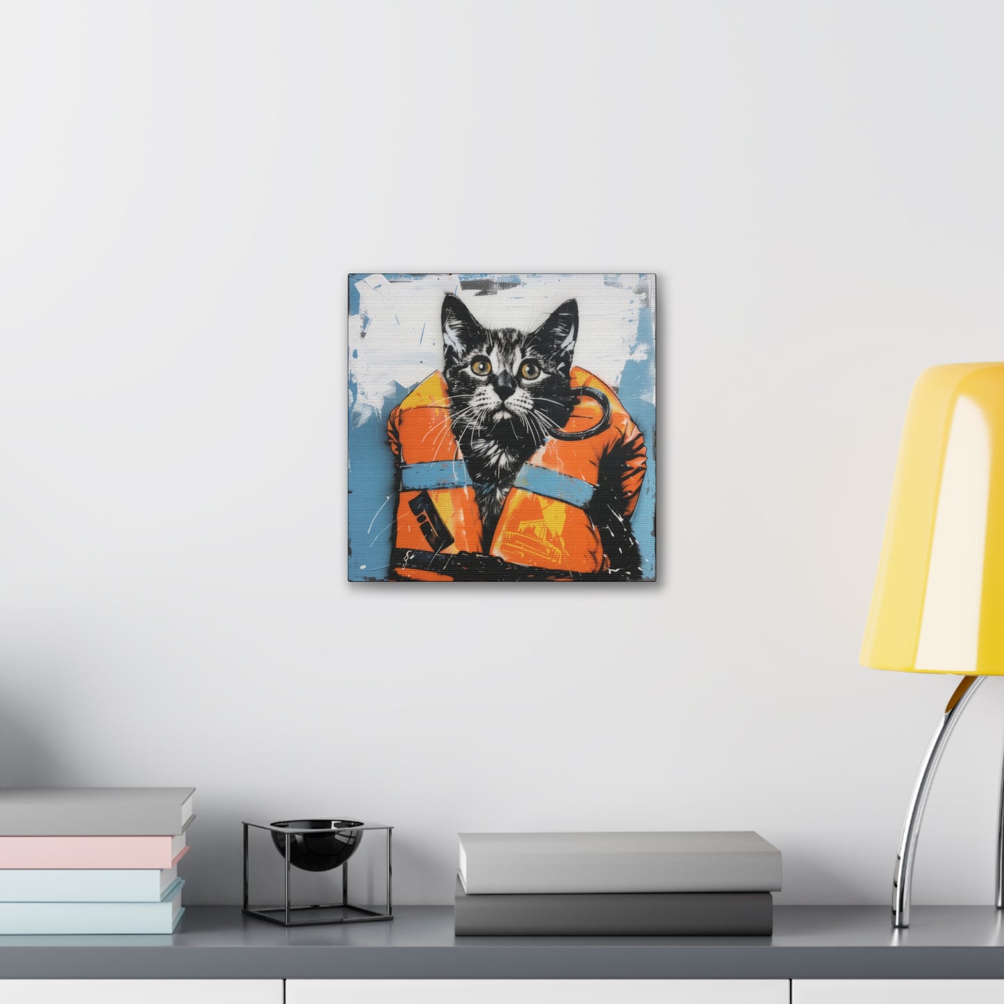 Rescue Cat - Canvas Stretched, 0.75"