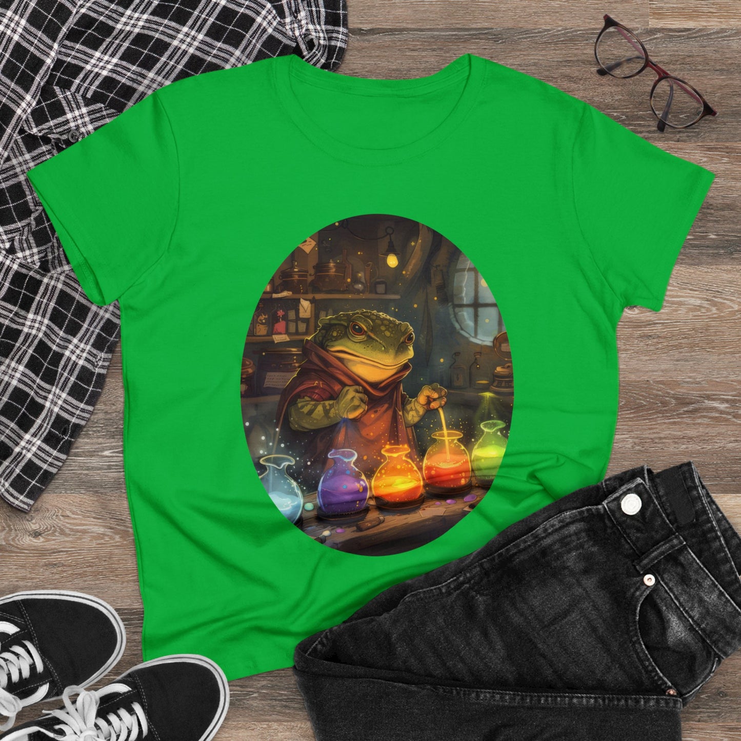 The Alchemist Toad - Fantasy - Women's Midweight Cotton Tee