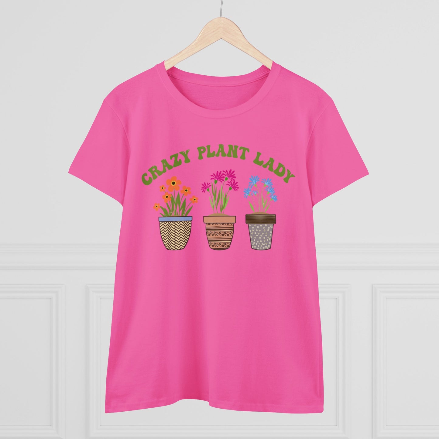 Crazy Plant Lady - Gardening - Women's Midweight Cotton Tee