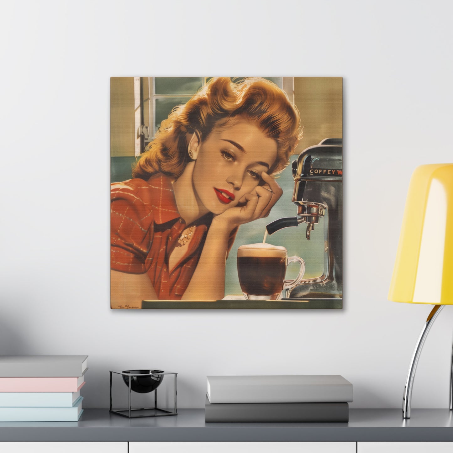 Dreaming of Coffee - Canvas Stretched, 0.75"