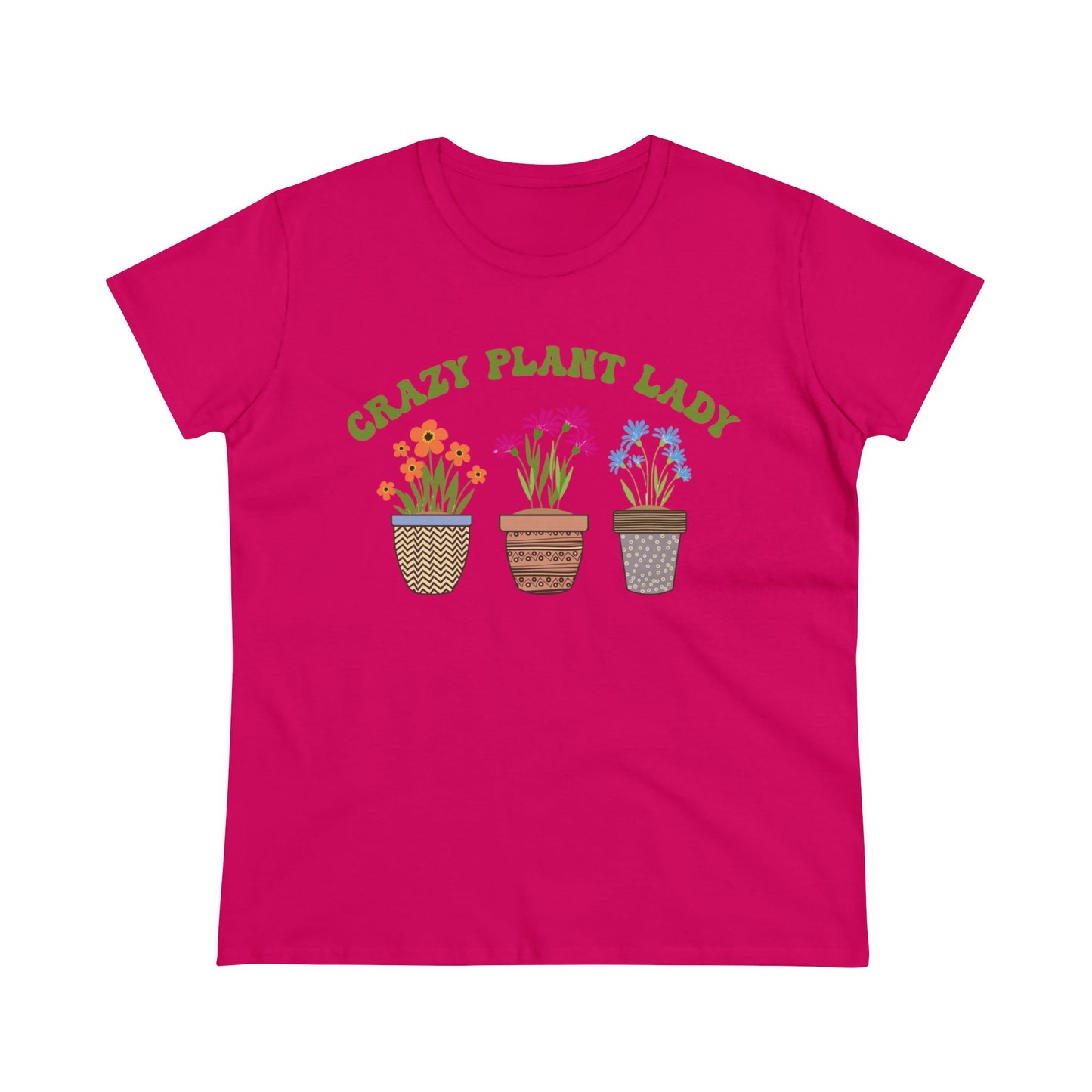 Crazy Plant Lady - Gardening - Women's Midweight Cotton Tee