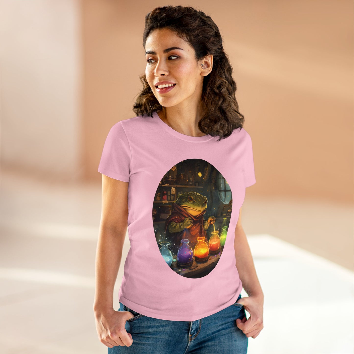 The Alchemist Toad - Fantasy - Women's Midweight Cotton Tee