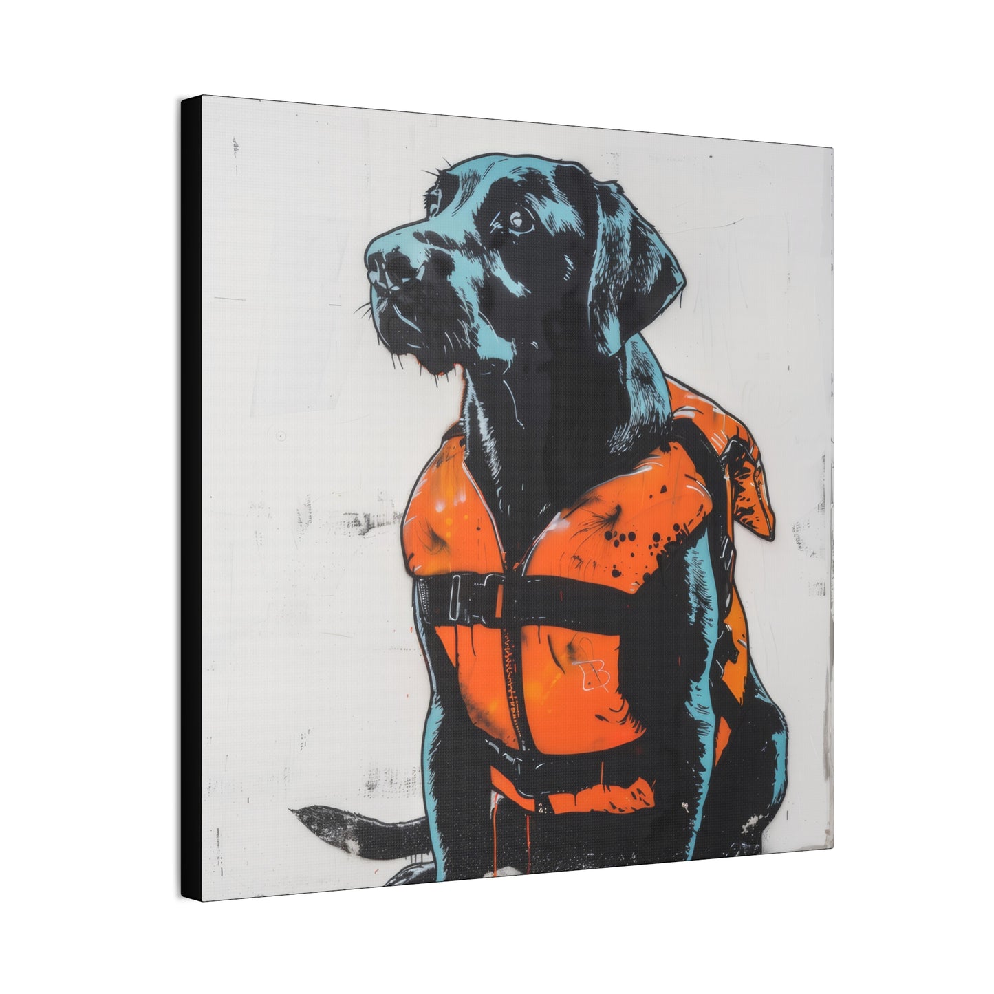 Water Dog - Canvas Stretched, 0.75"