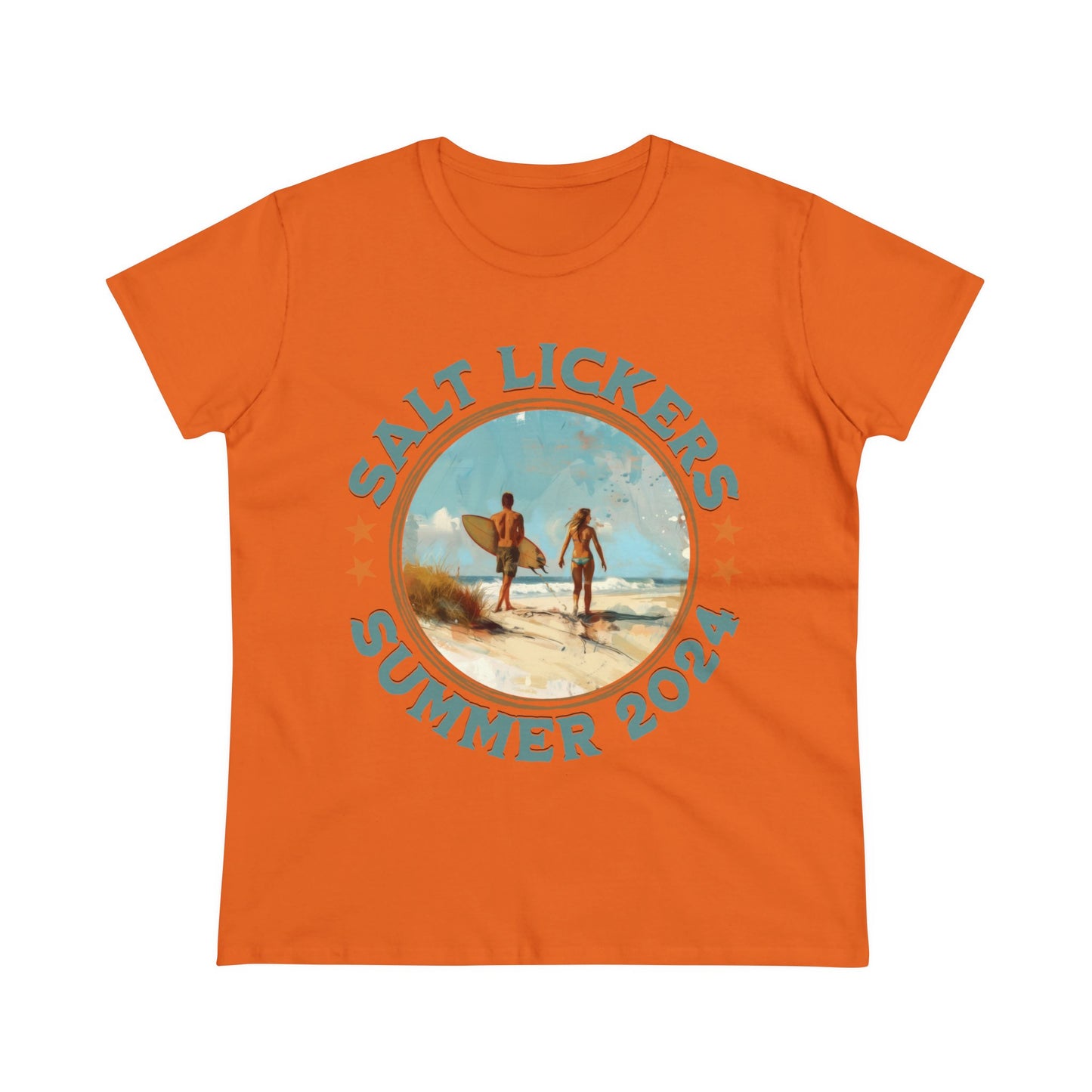 Surfing - Women's Midweight Cotton Tee
