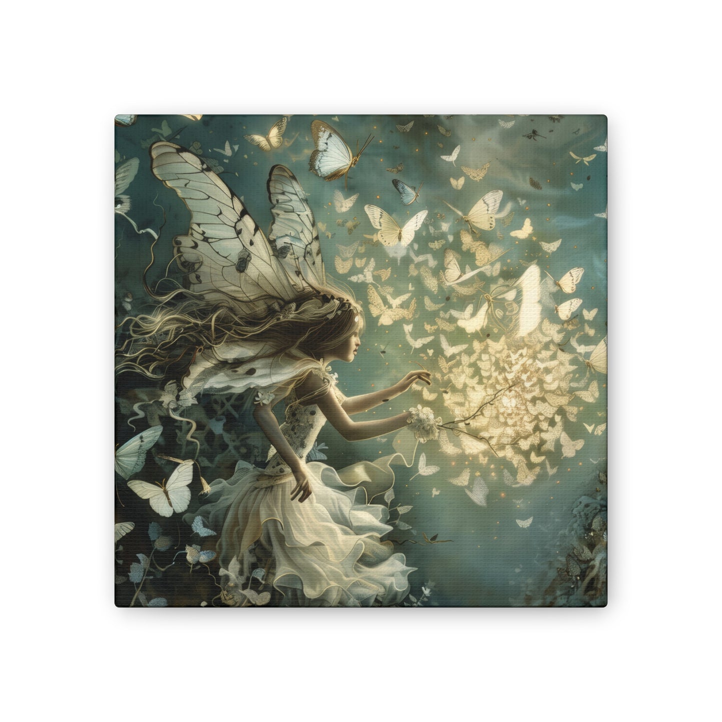 Butterflies and Fairies - Canvas Stretched, 0.75"
