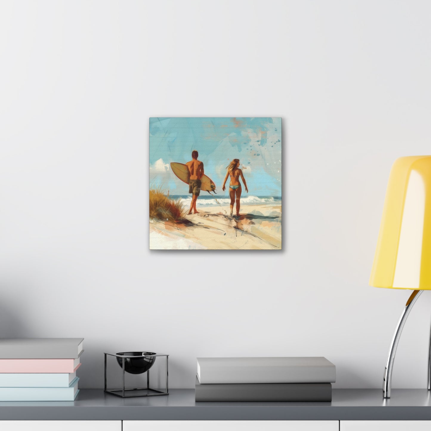 Beach and Surf - Canvas Stretched, 0.75"