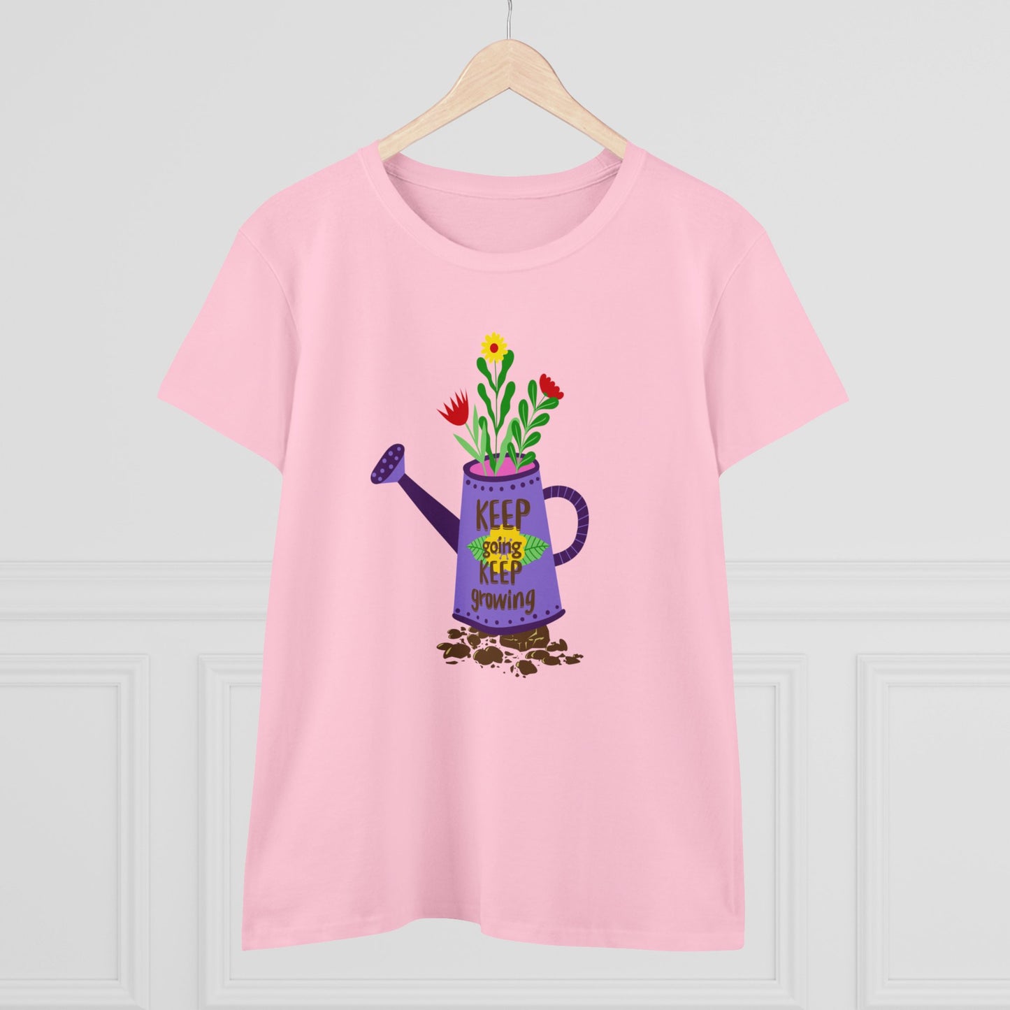Keep Going Keep Growing - Gardening - Women's Midweight Cotton Tee
