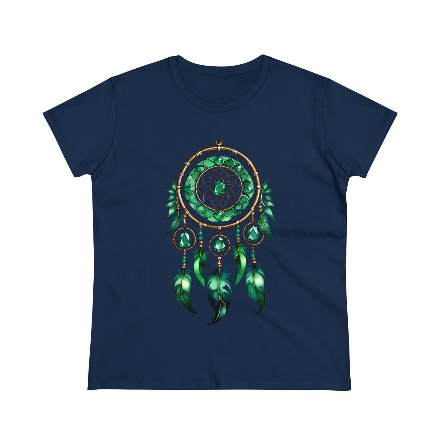 Emerald Dream Catcher - Taurus - Astrology - Women's Midweight Cotton Tee