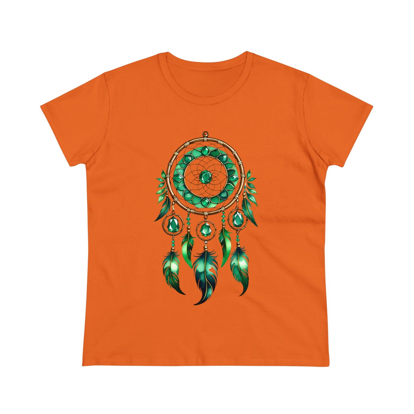Emerald Dream Catcher - Taurus - Astrology - Women's Midweight Cotton Tee