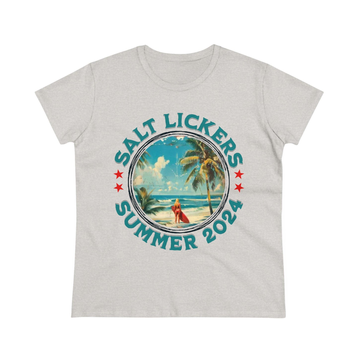 Surfing - Women's Midweight Cotton Tee