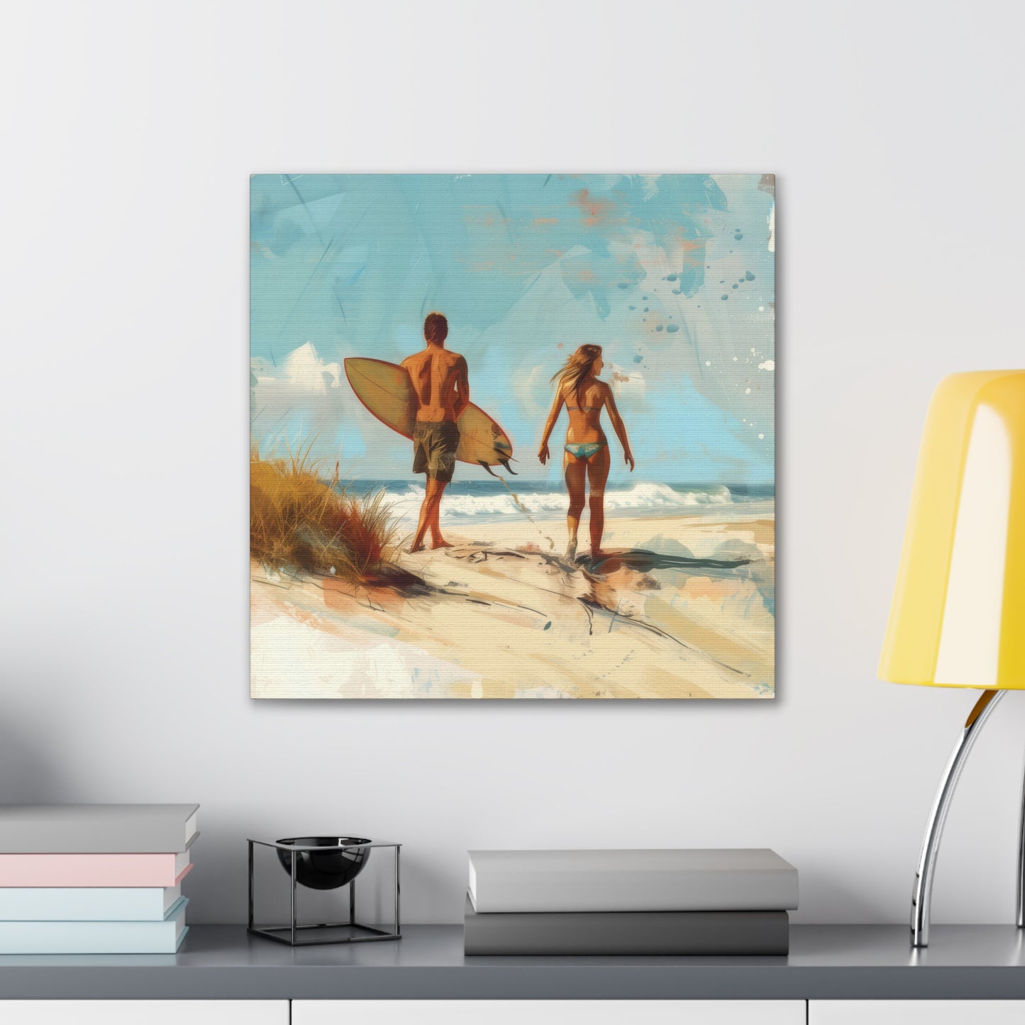 Beach and Surf - Canvas Stretched, 0.75"