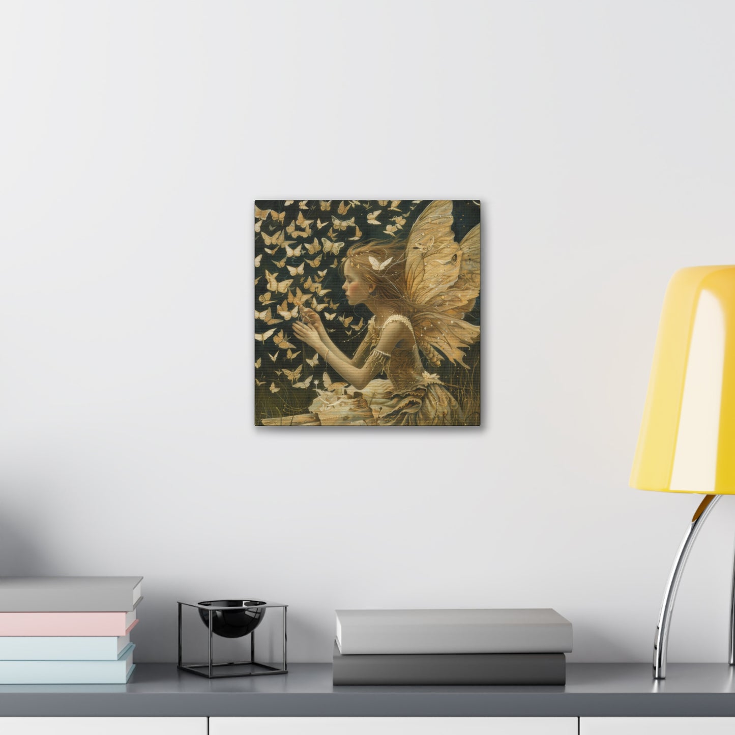 Butterflies and Fairies - Canvas Stretched, 0.75"