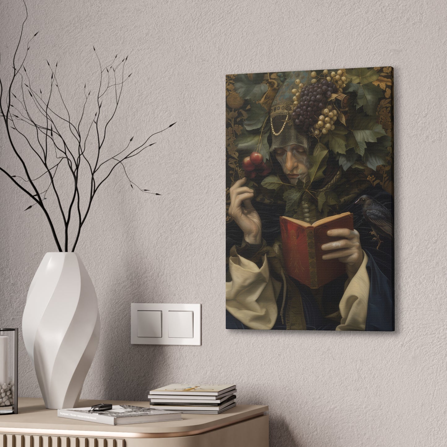 Solemn Book - Canvas Stretched, 0.75"