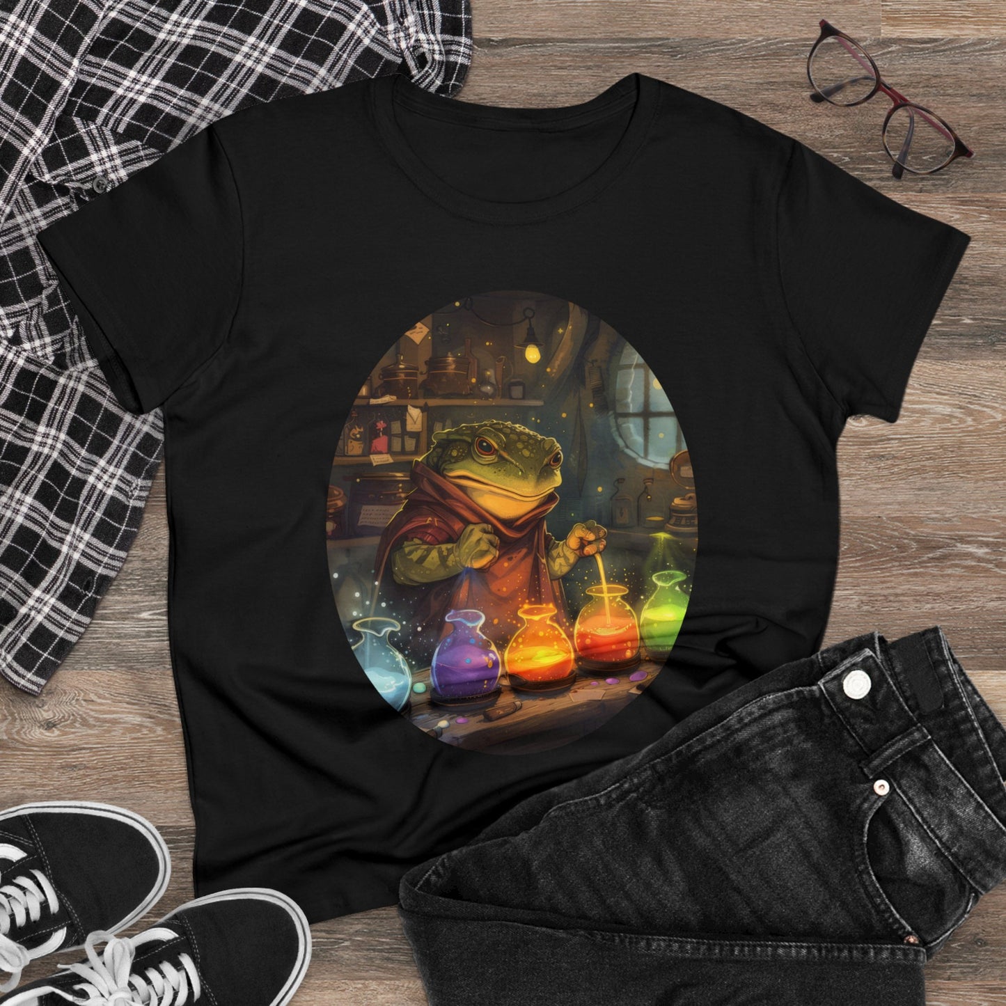 The Alchemist Toad - Fantasy - Women's Midweight Cotton Tee