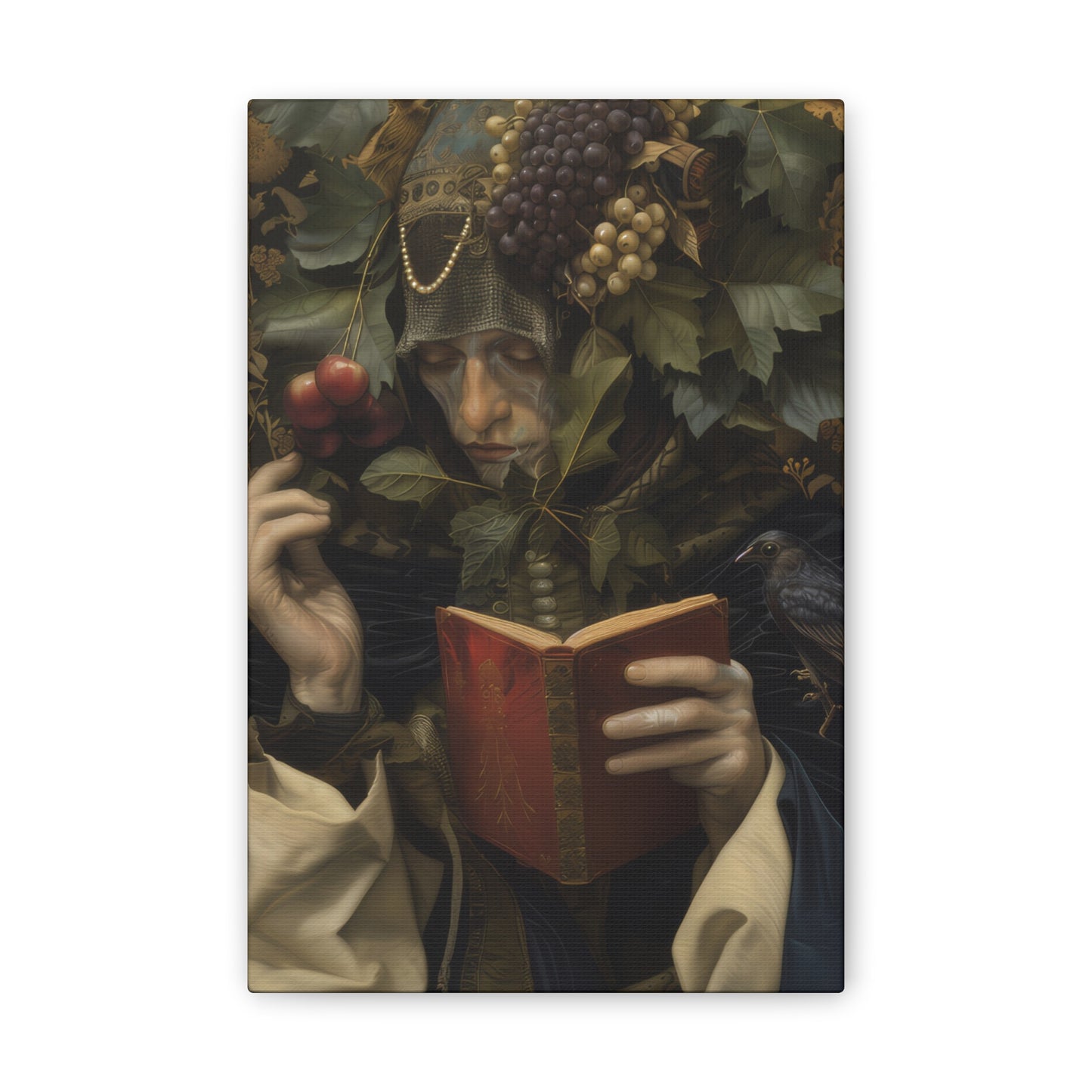 Solemn Book - Canvas Stretched, 0.75"