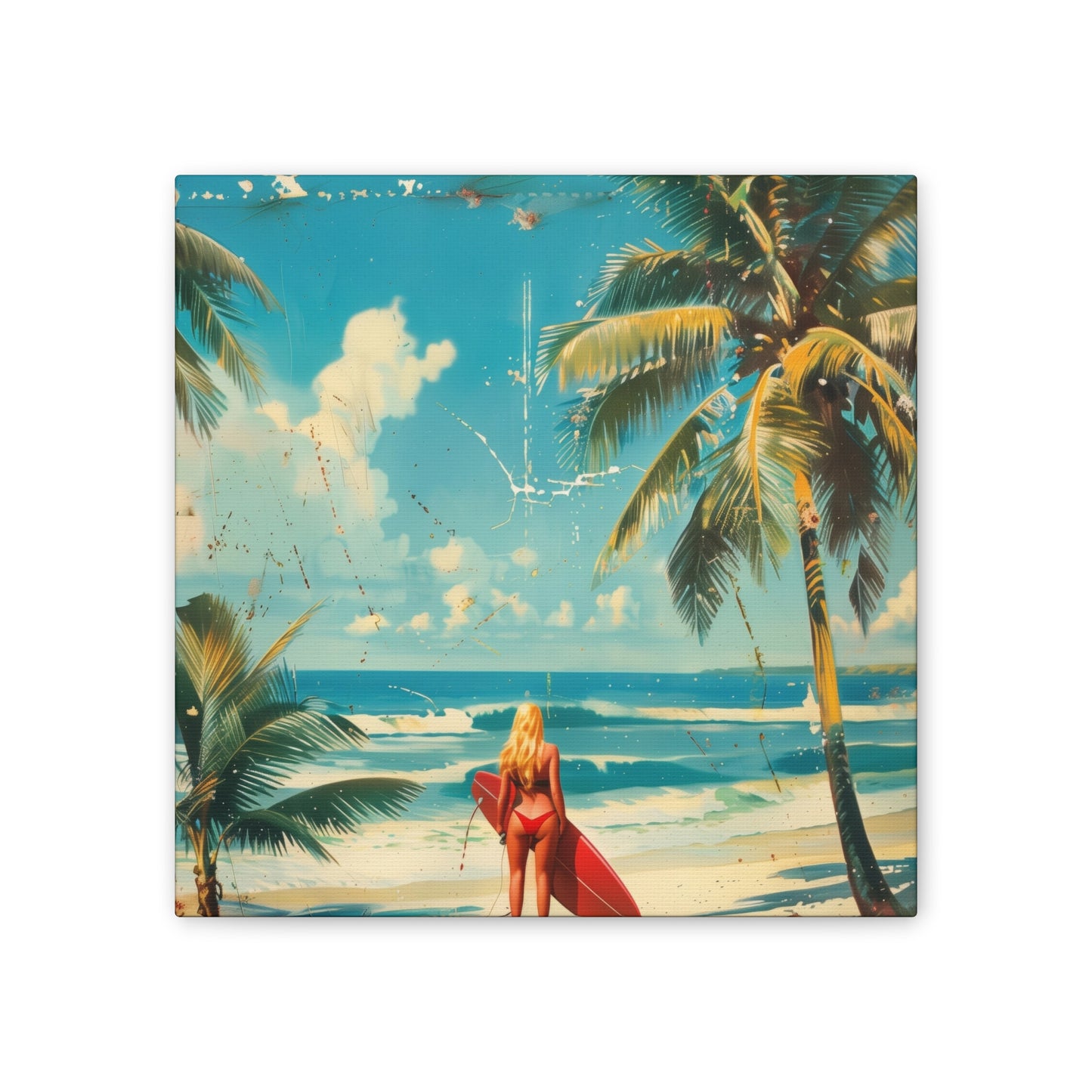 Surf Morning - Canvas Stretched, 0.75"