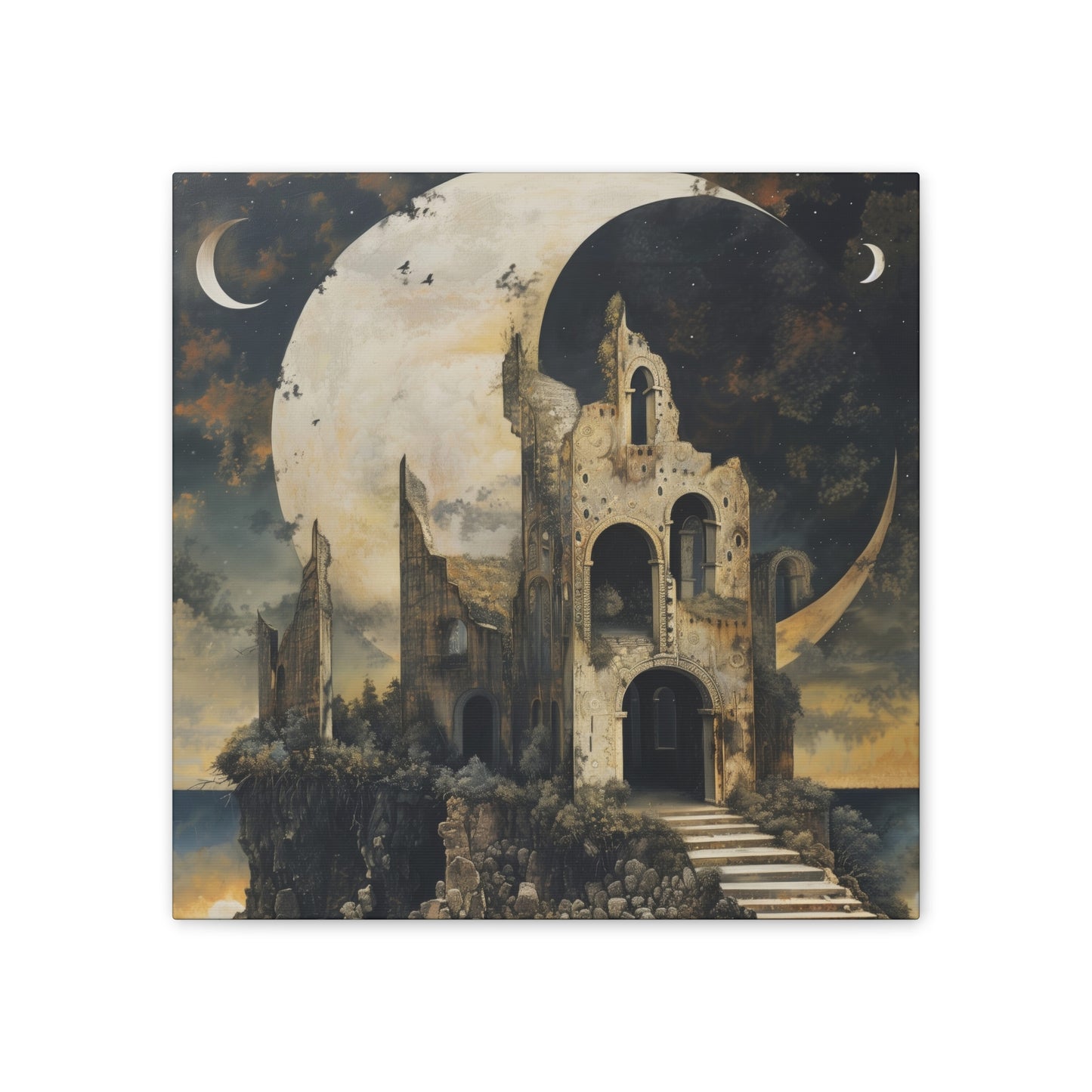 Night's Castle - Canvas Stretched, 0.75"