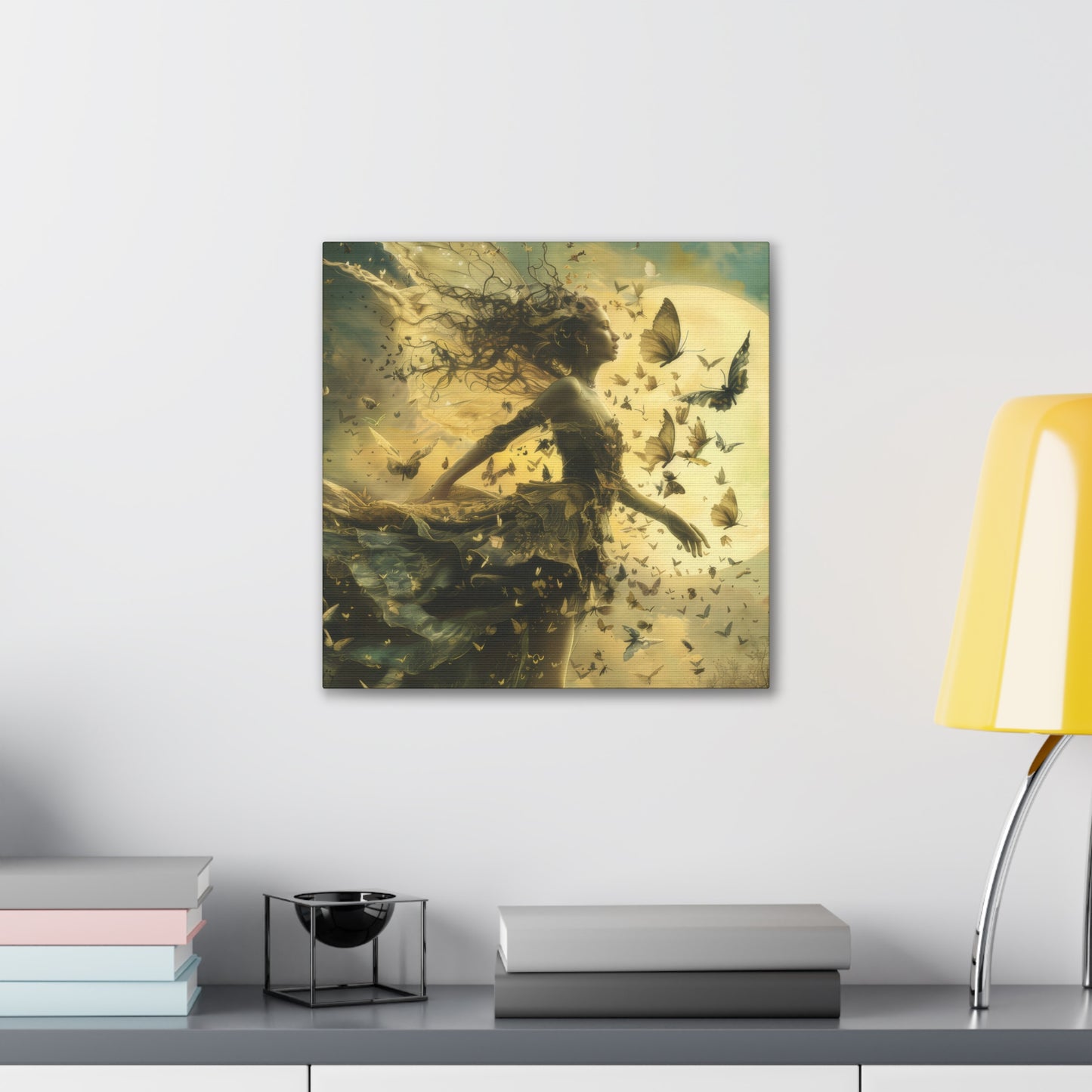 Butterflies and Fairies - Canvas Stretched, 0.75"